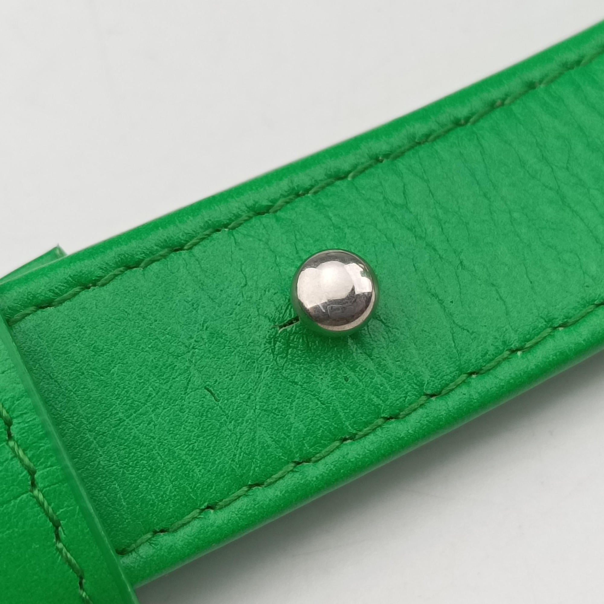 Pre-owned Bottega Veneta candy cassette Green lambskin  shoulderbag | stylenewstar