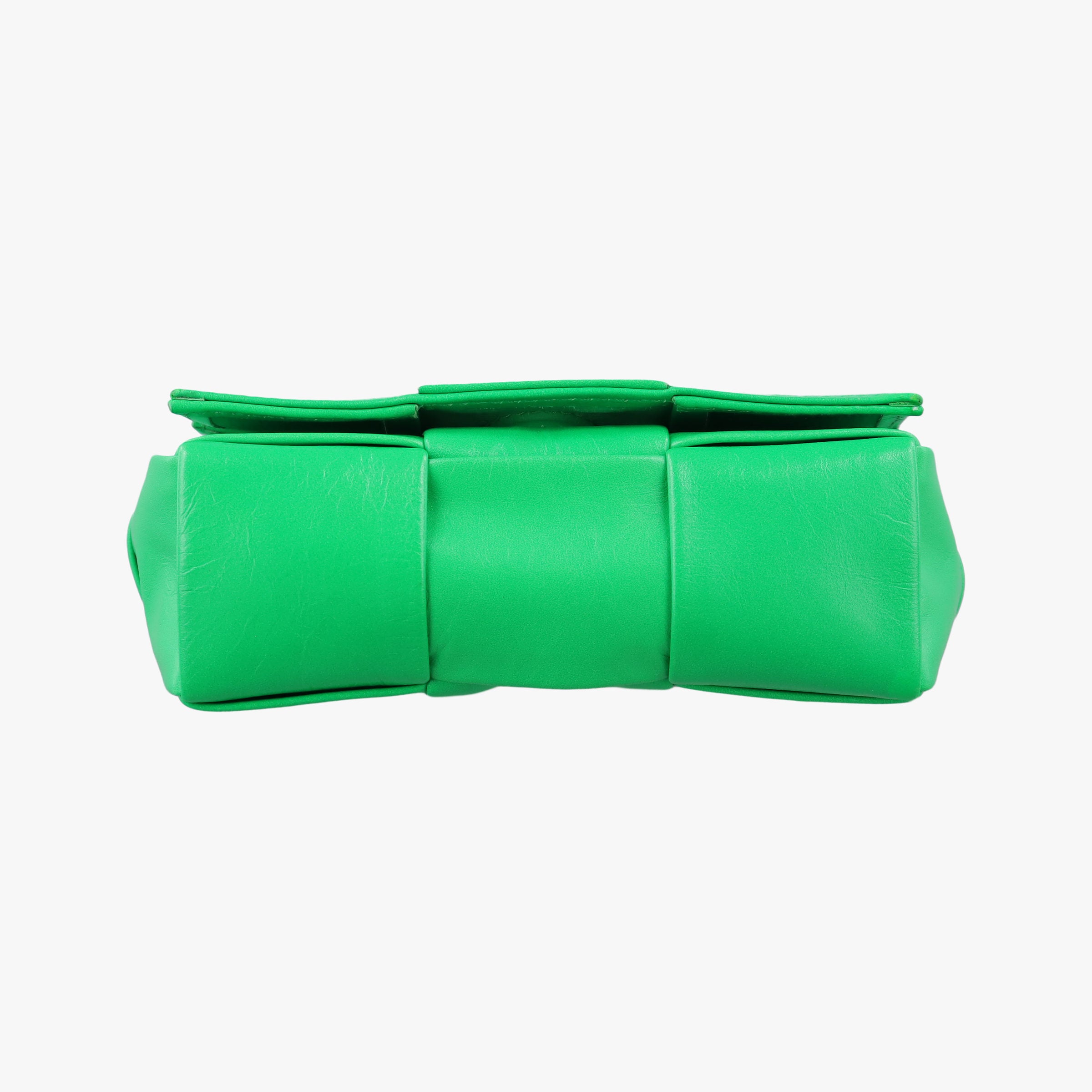 Pre-owned Bottega Veneta candy cassette Green lambskin  shoulderbag | stylenewstar