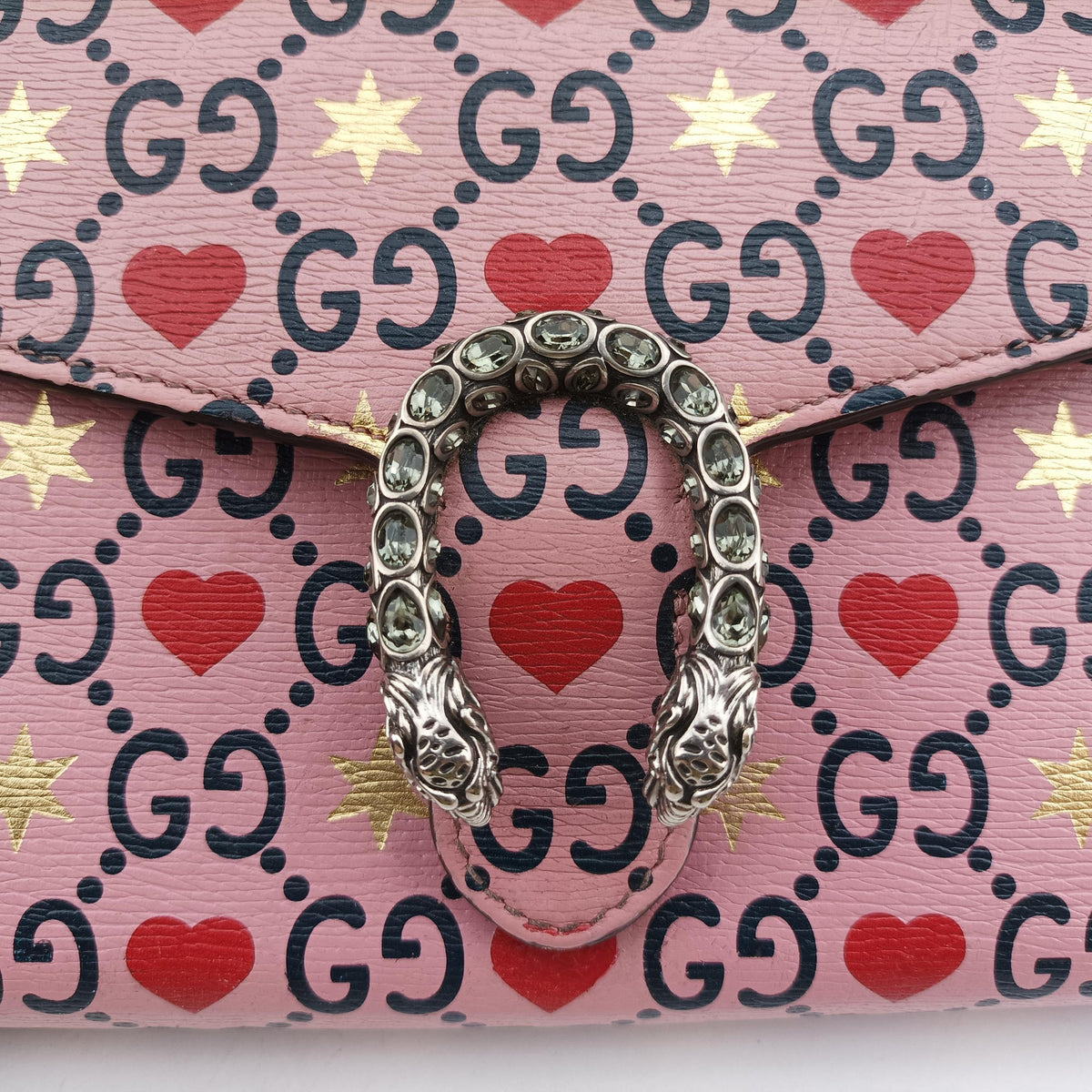 Secondhand Gucci Dionysus Pink×multi Leather 401231 shoulderbag | stylenewstar