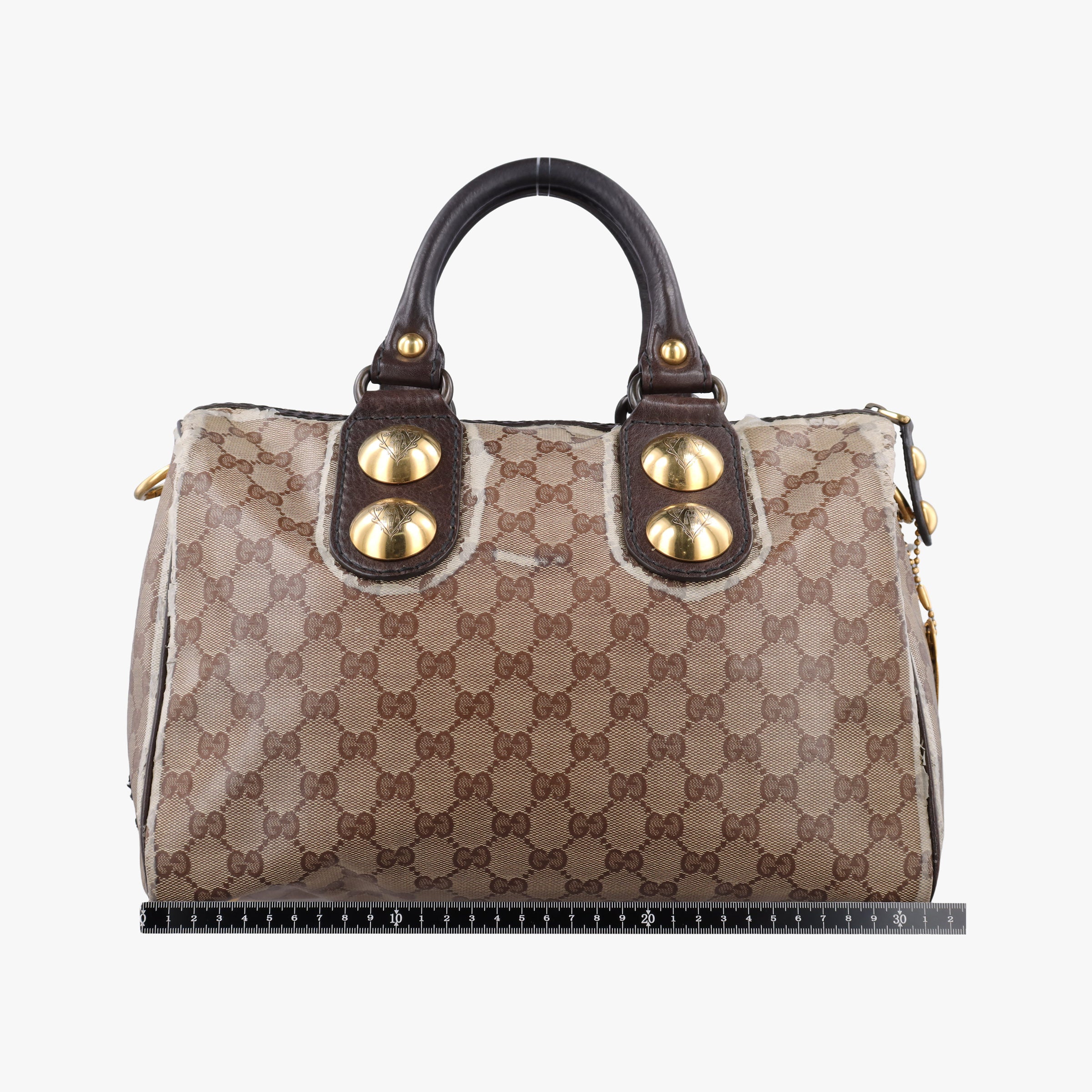 Vintage Gucci Babushka Multicolour PVC coated canvas×Leather 207775 handbag | stylenewstar