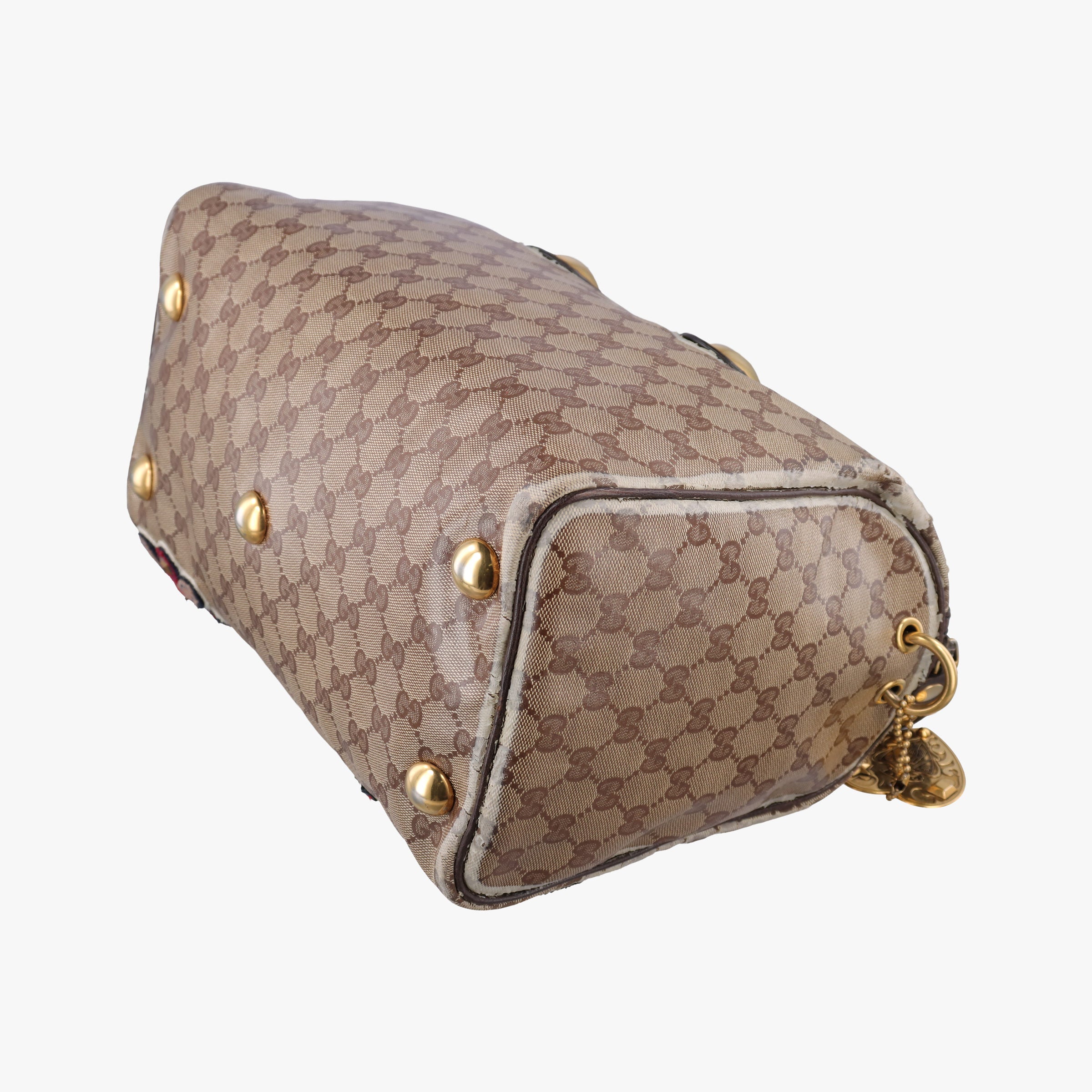 Vintage Gucci Babushka Multicolour PVC coated canvas×Leather 207775 handbag | stylenewstar