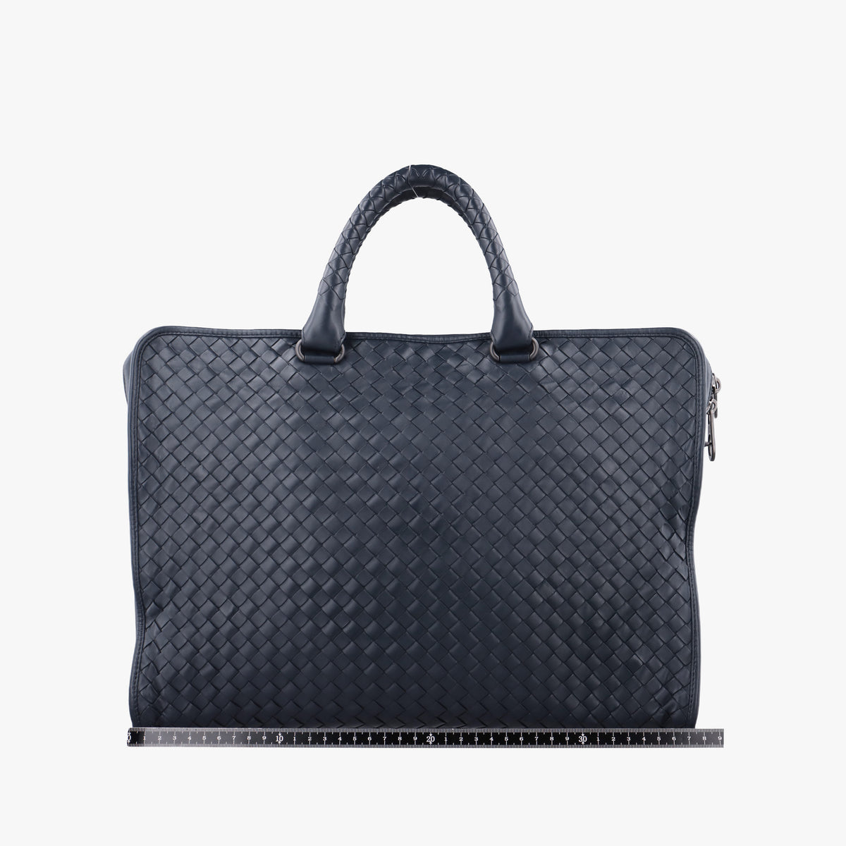 Vintage Bottega Veneta Intrecciato Navy lambskin  handbag | stylenewstar