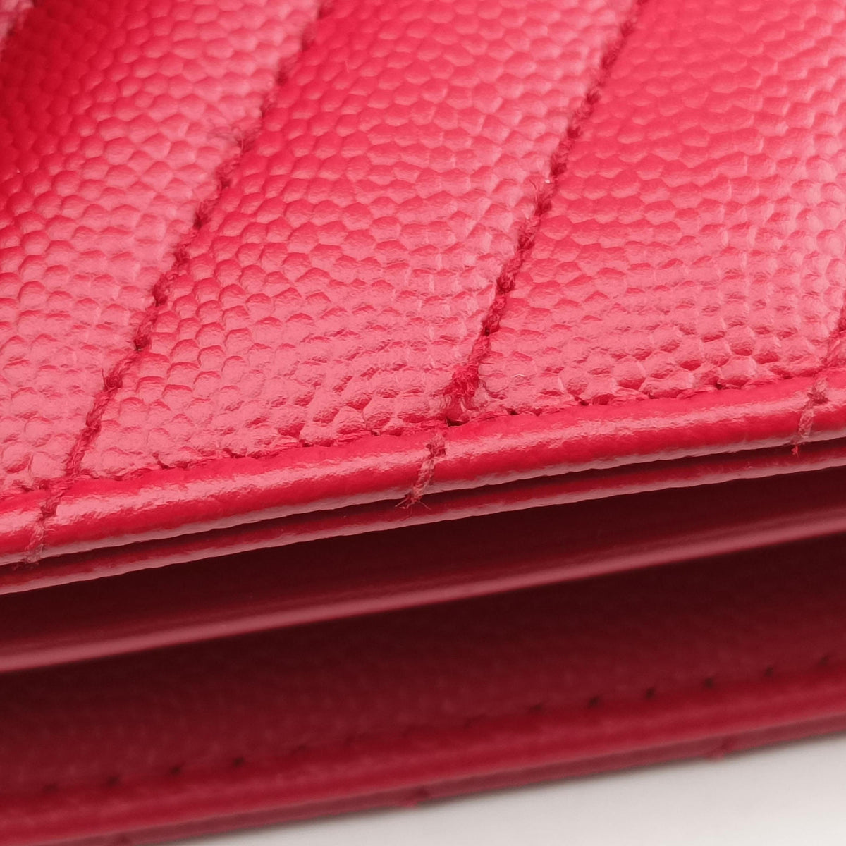 Pre-owned Yves Saint Laurent MONOGRAM Red Leather 277828 shoulderbag | stylenewstar