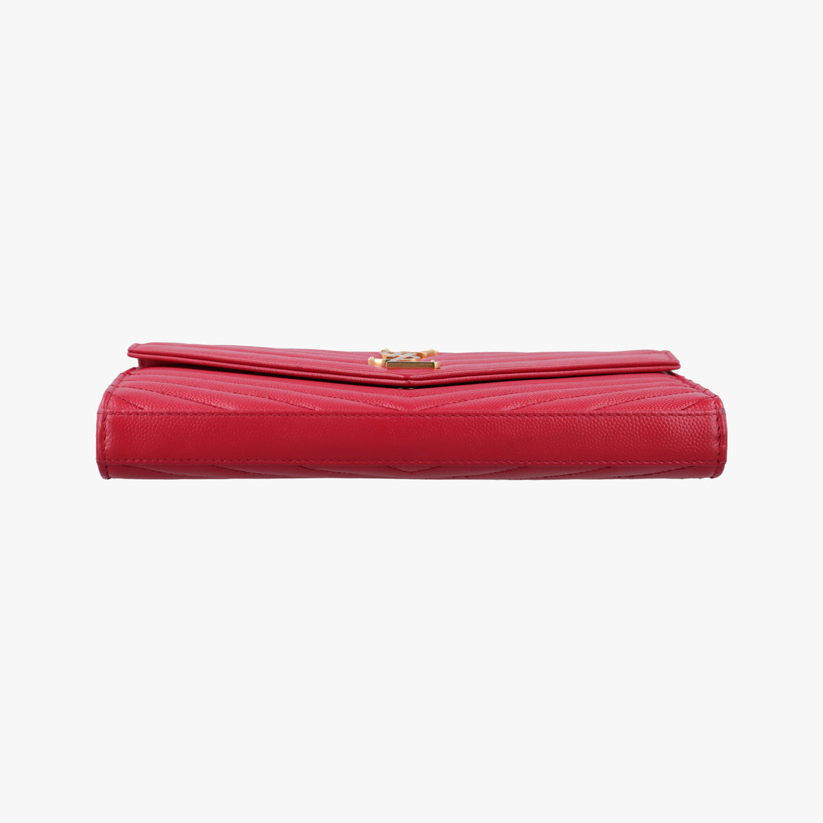 Pre-owned Yves Saint Laurent MONOGRAM Red Leather 277828 shoulderbag | stylenewstar