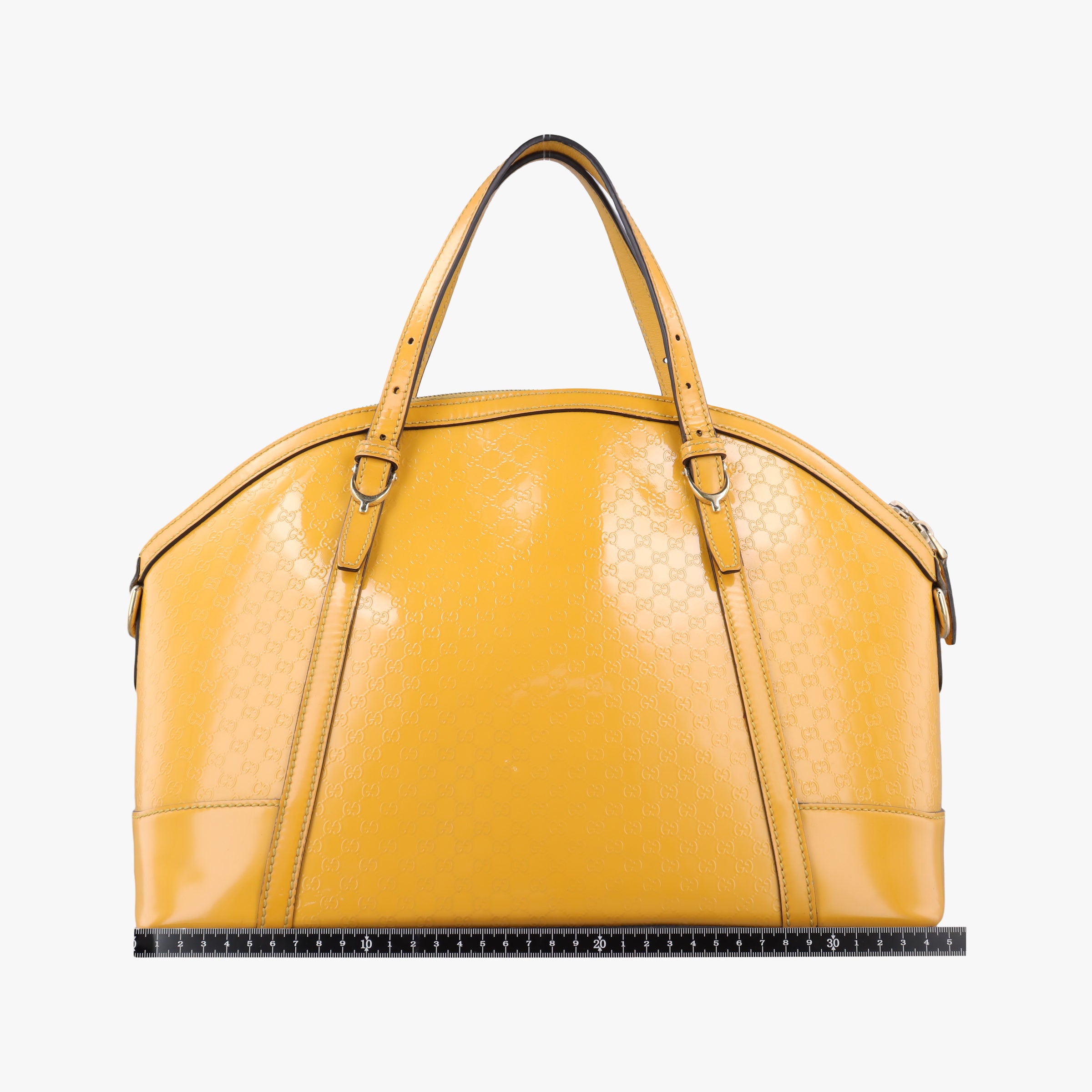 Pre-owned Gucci Microguccissima Yellow Patent Leather 309614 shoulderbag | stylenewstar