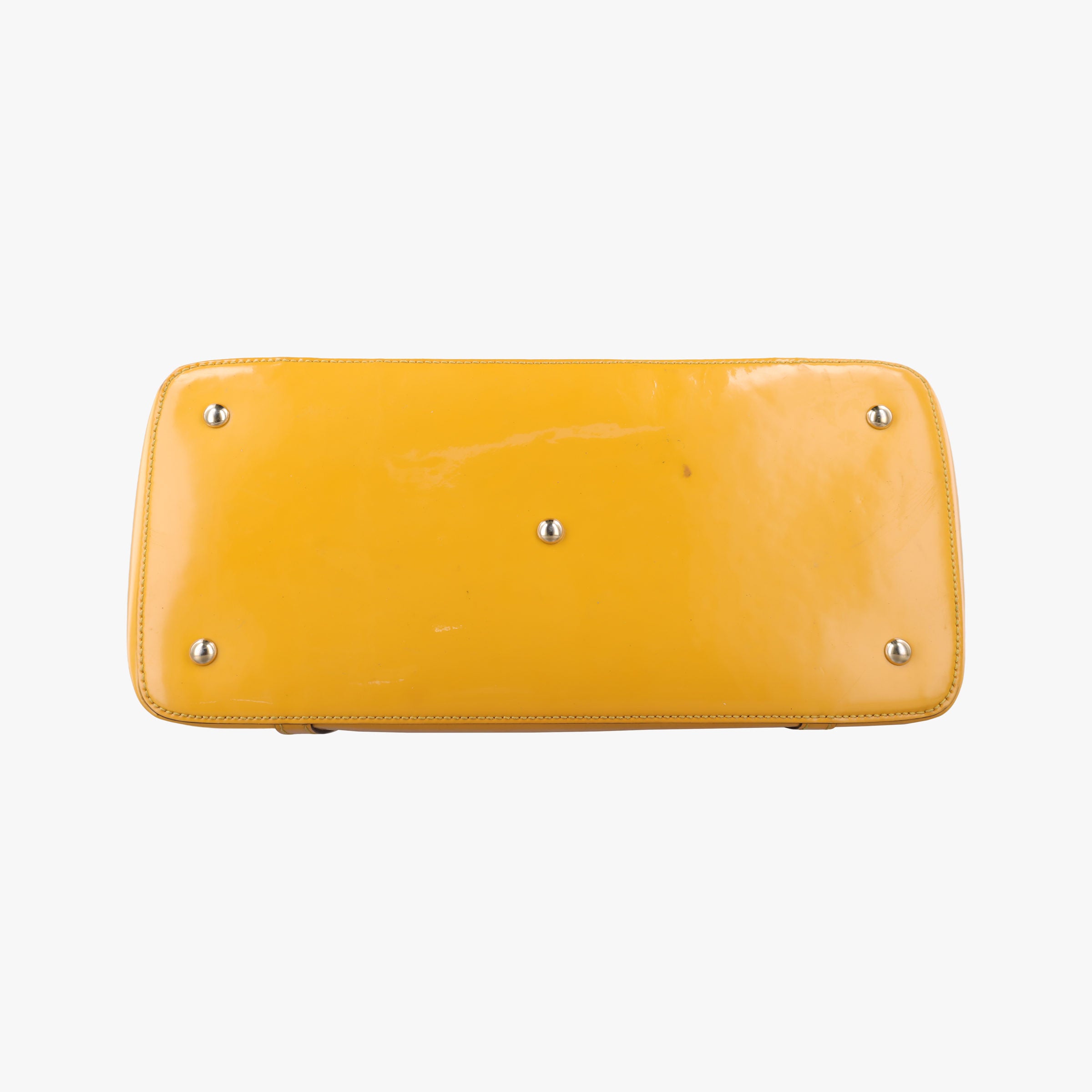 Pre-owned Gucci Microguccissima Yellow Patent Leather 309614 shoulderbag | stylenewstar