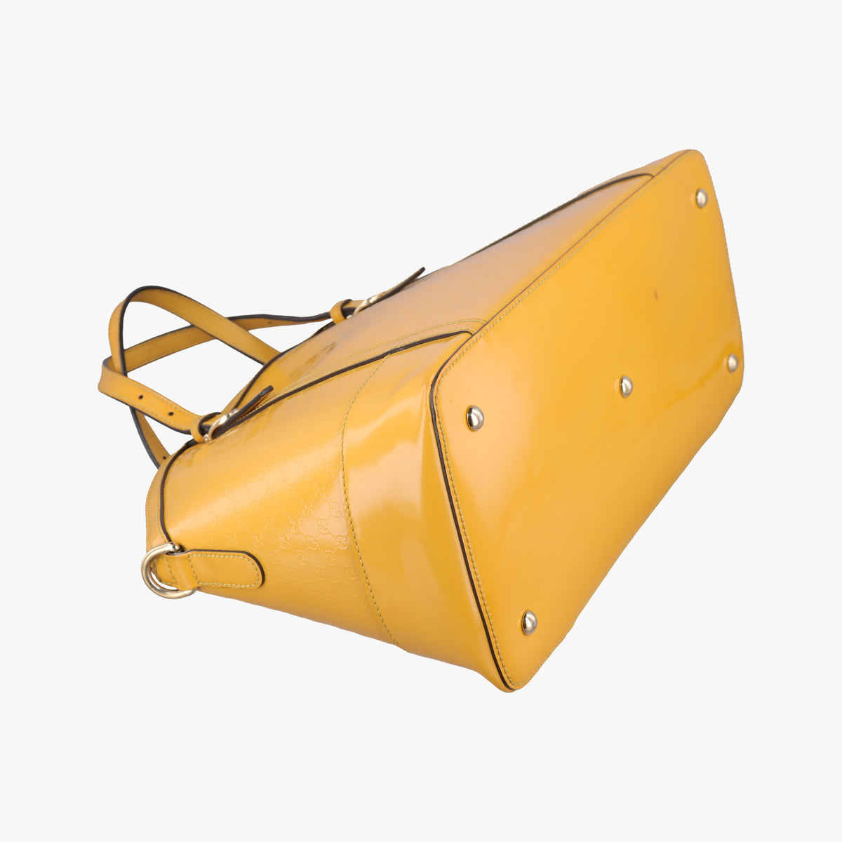 Pre-owned Gucci Microguccissima Yellow Patent Leather 309614 shoulderbag | stylenewstar