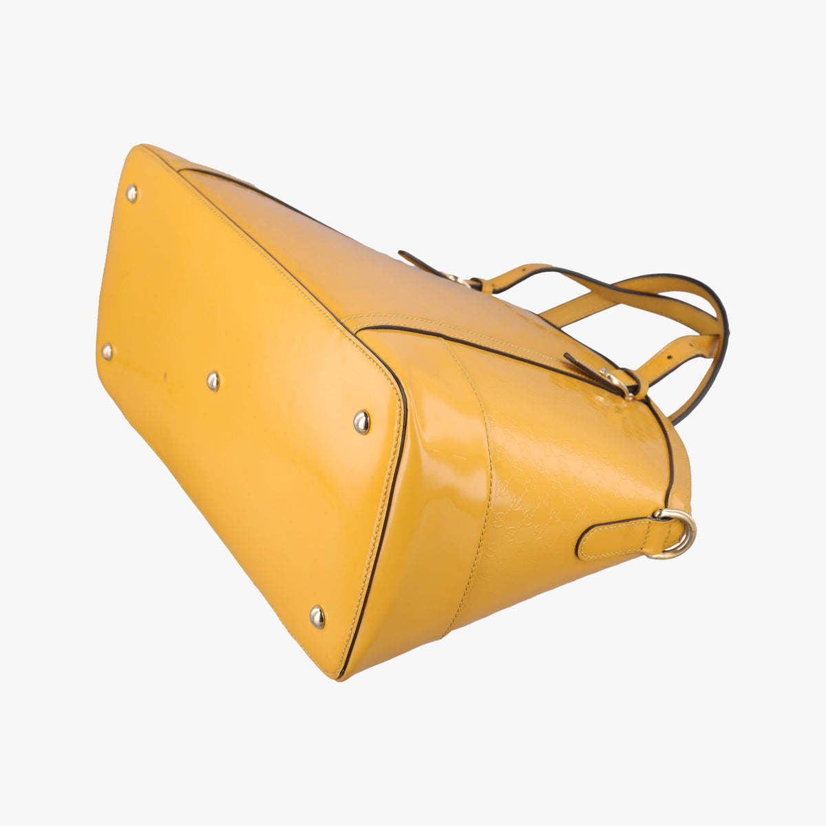 Pre-owned Gucci Microguccissima Yellow Patent Leather 309614 shoulderbag | stylenewstar