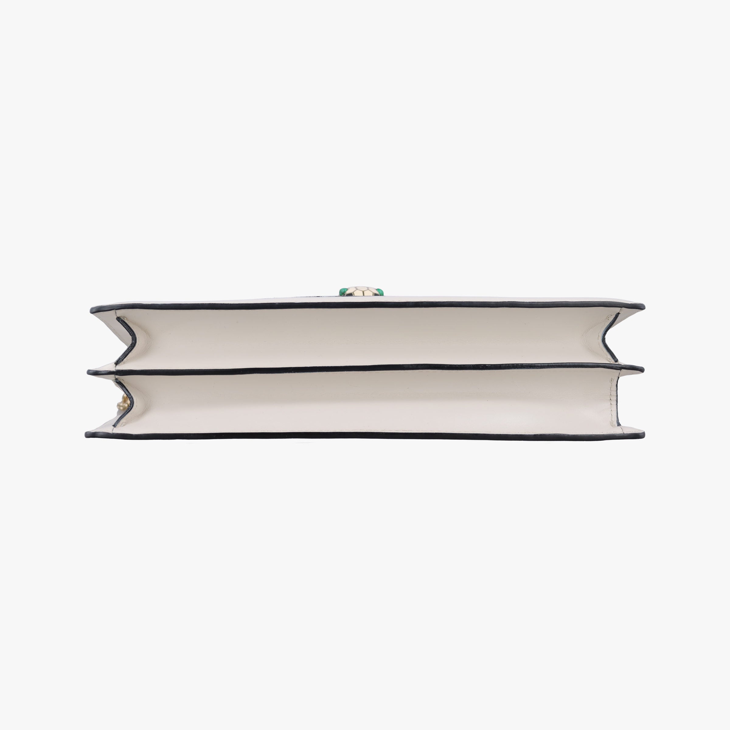 Pre-owned Bvlgari SERPENTI FOREVER White Leather  shoulderbag | stylenewstar