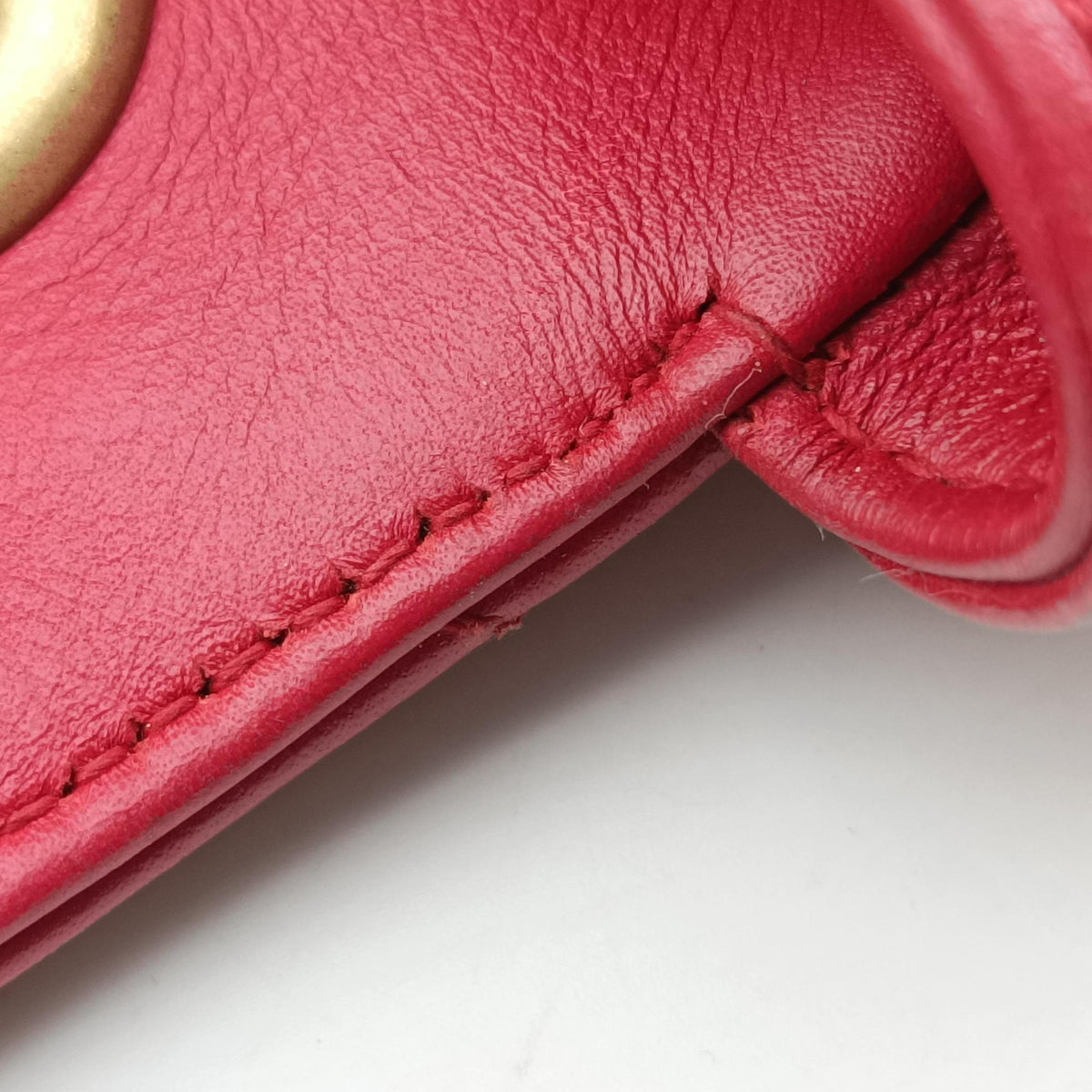 Secondhand Gucci GG Marmont Red Leather 443497 shoulderbag | stylenewstar