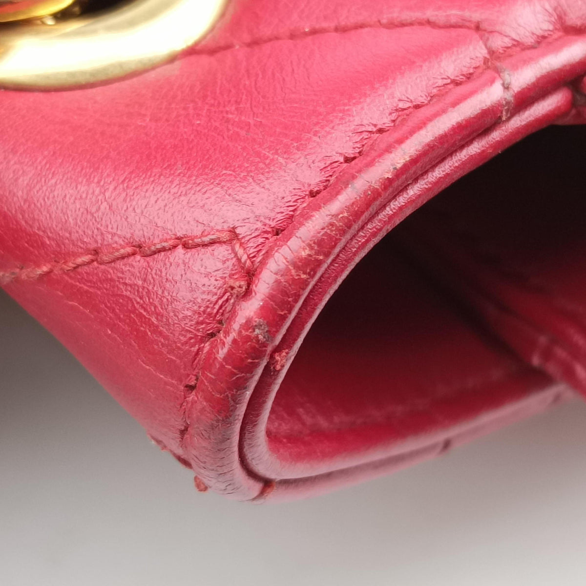 Secondhand Gucci GG Marmont Red Leather 443497 shoulderbag | stylenewstar