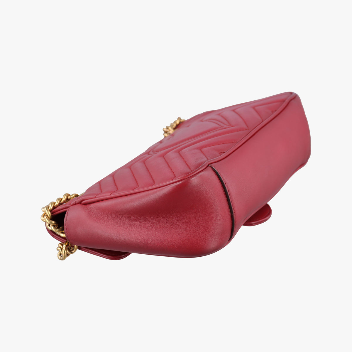 Secondhand Gucci GG Marmont Red Leather 443497 shoulderbag | stylenewstar