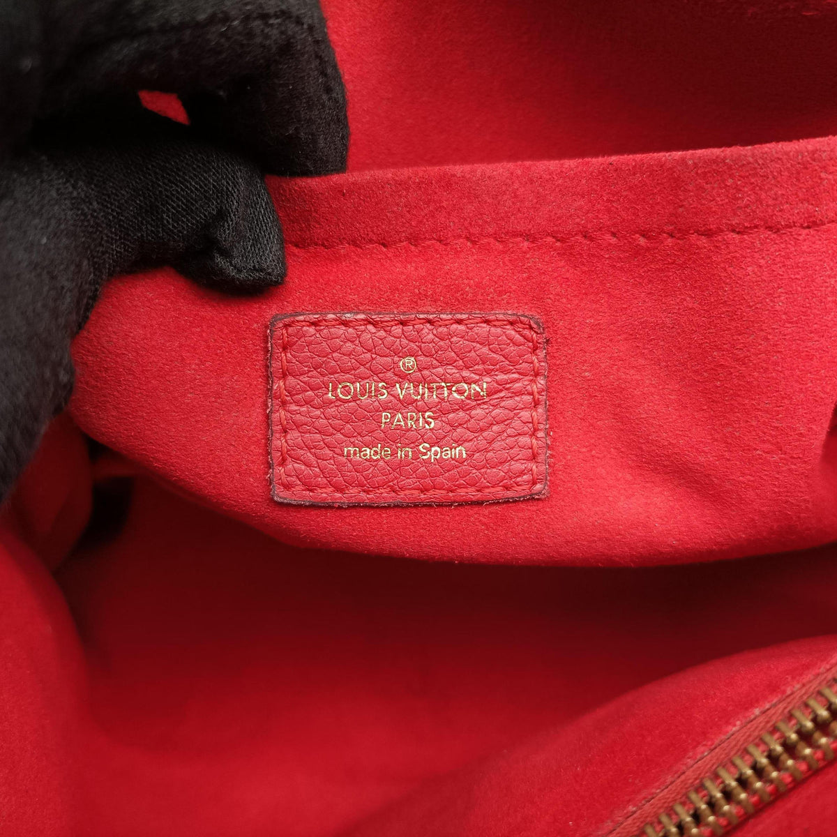 Pre-owned Louis Vuitton SAINT PLACIDE brown×CERISE Monogram Canvas×calf leather M43713 shoulderbag | stylenewstar