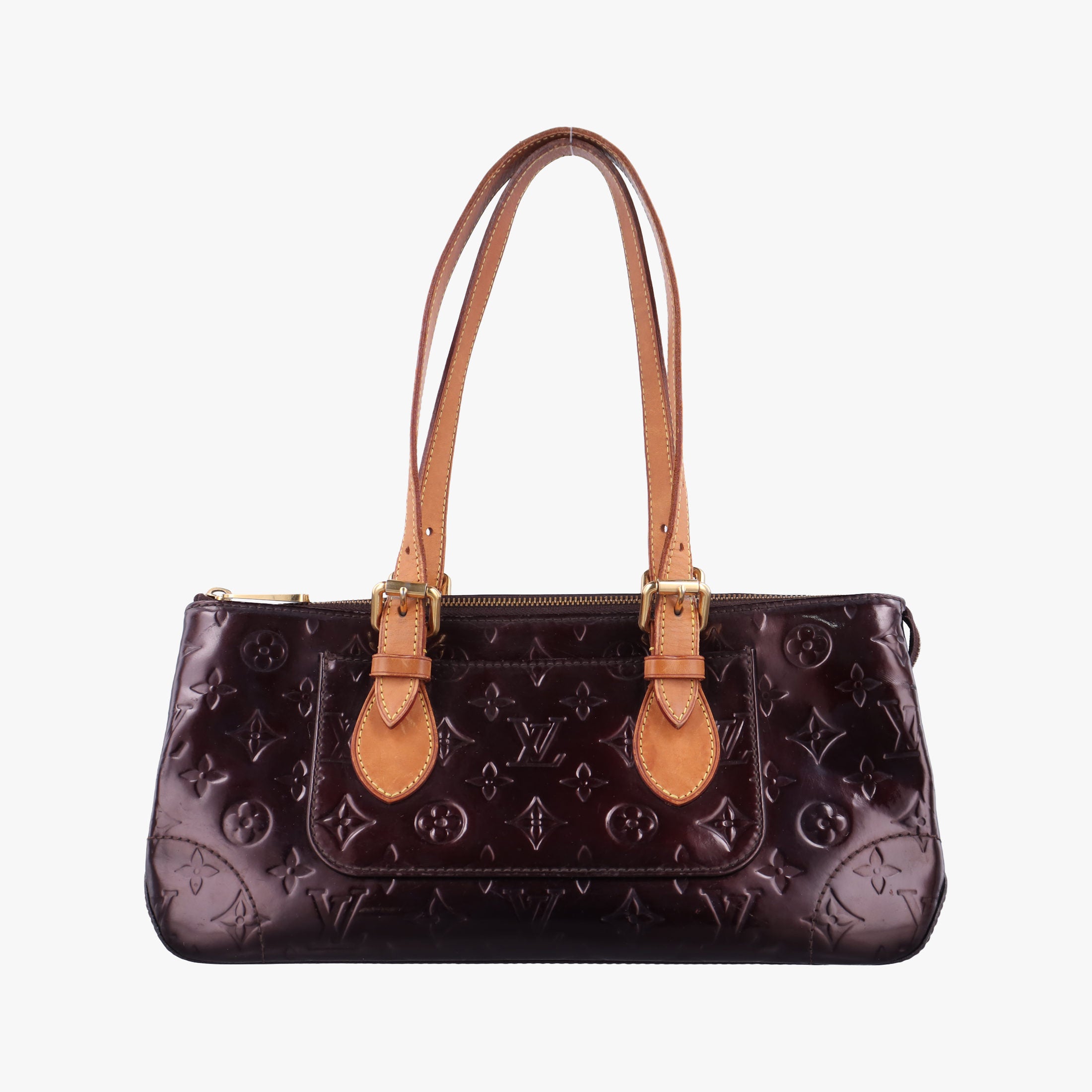 Pre-owned Louis Vuitton Rosewood Avenue Amaranth Vernis M93510 handbag | stylenewstar