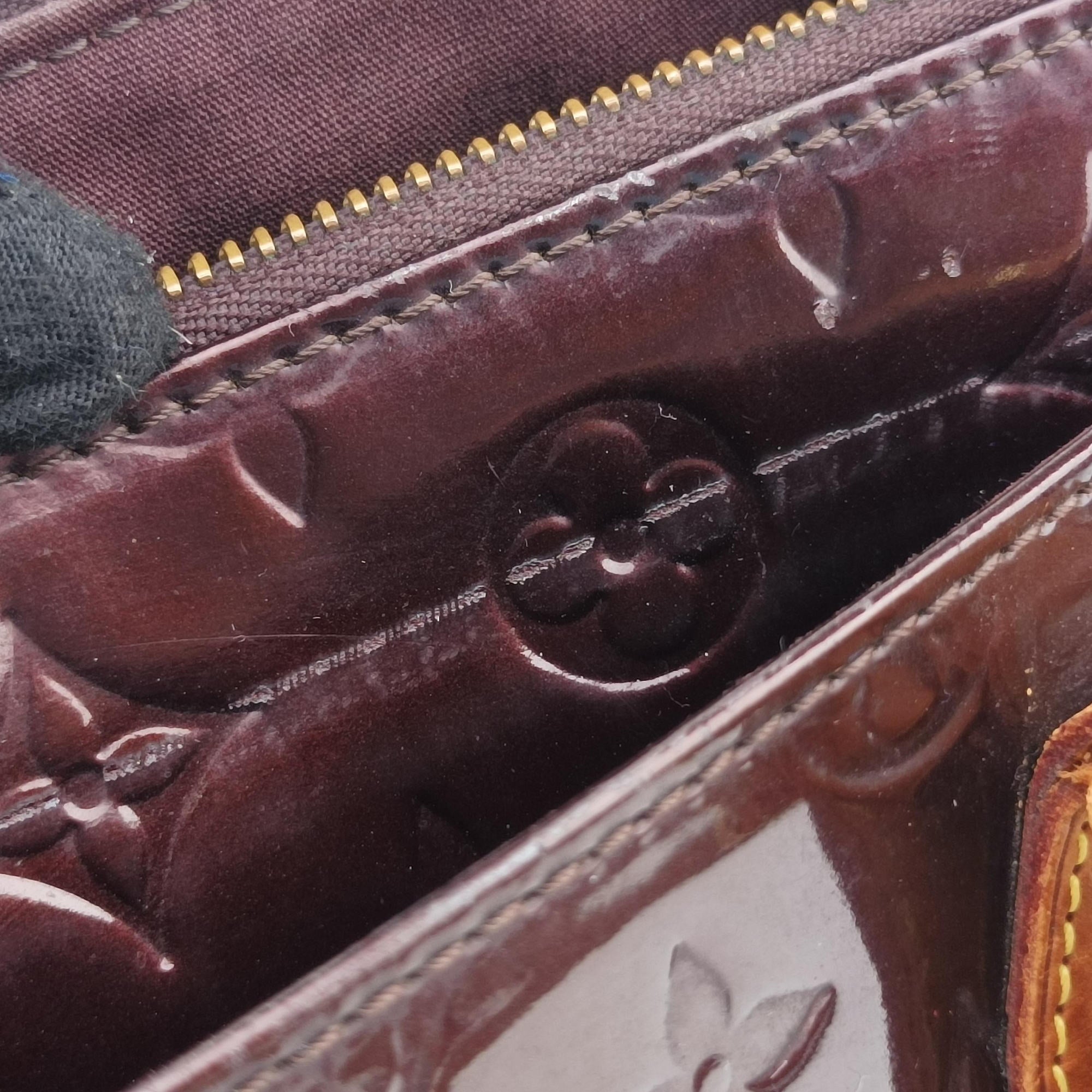 Pre-owned Louis Vuitton Rosewood Avenue Amaranth Vernis M93510 handbag | stylenewstar