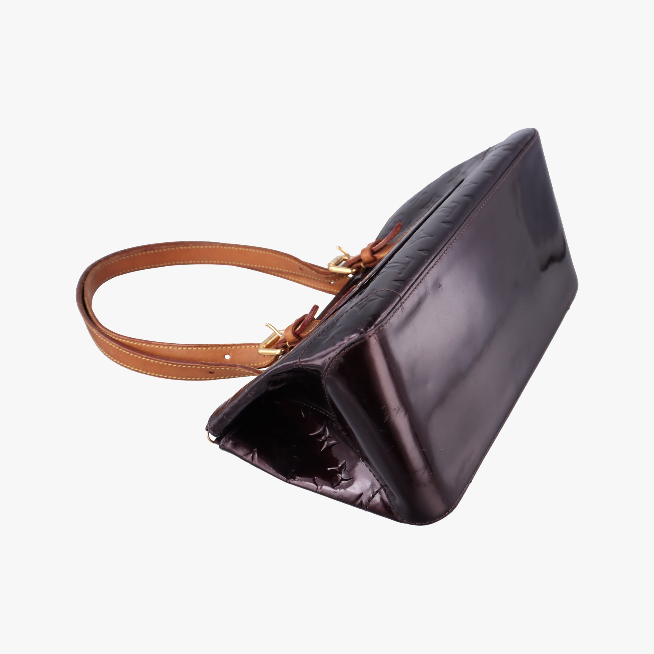 Pre-owned Louis Vuitton Rosewood Avenue Amaranth Vernis M93510 handbag | stylenewstar
