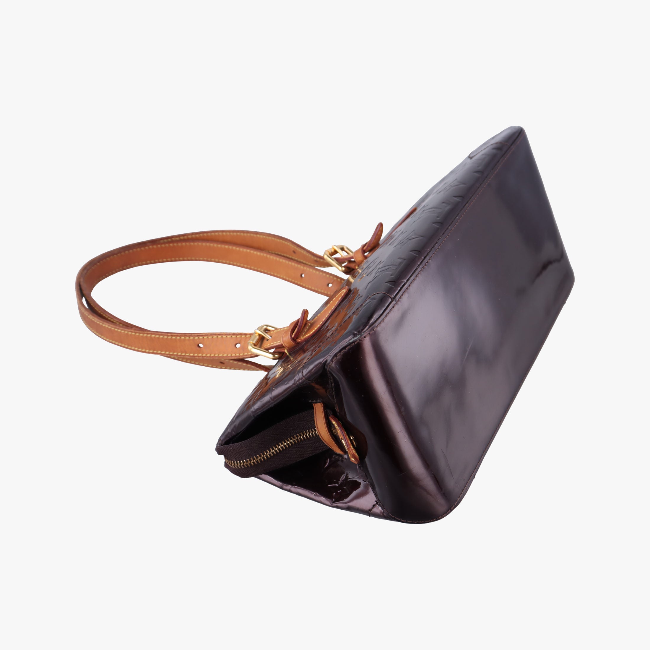 Pre-owned Louis Vuitton Rosewood Avenue Amaranth Vernis M93510 handbag | stylenewstar