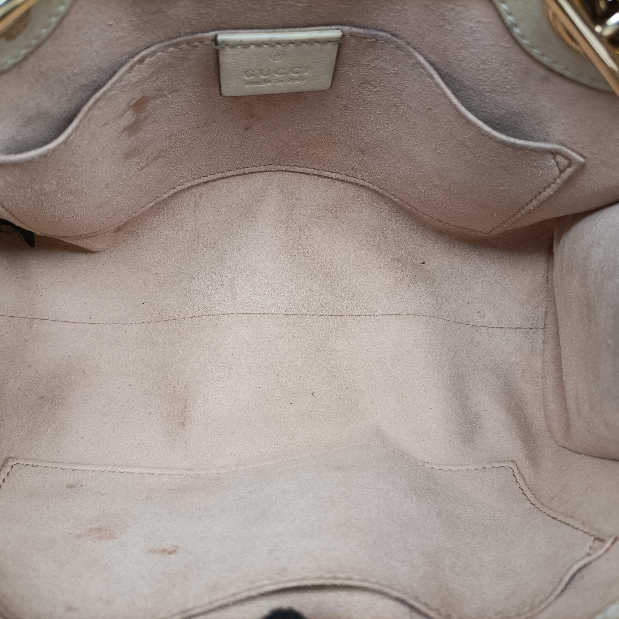 Secondhand Gucci Padlock Brown×white PVC coated canvas×Leather 498156 shoulderbag | stylenewstar