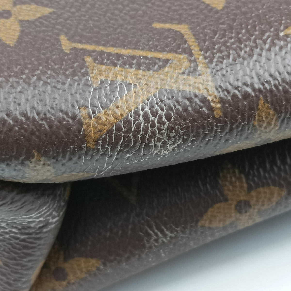 Secondhand Louis Vuitton SAINT PLACIDE brown×Brown Monogram Canvas×calf leather M43486 shoulderbag | stylenewstar