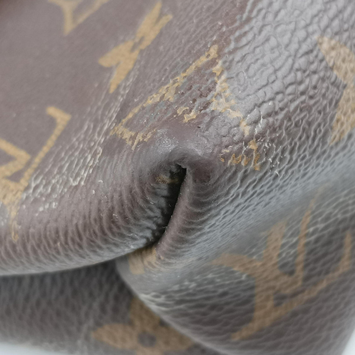 Secondhand Louis Vuitton SAINT PLACIDE brown×Brown Monogram Canvas×calf leather M43486 shoulderbag | stylenewstar