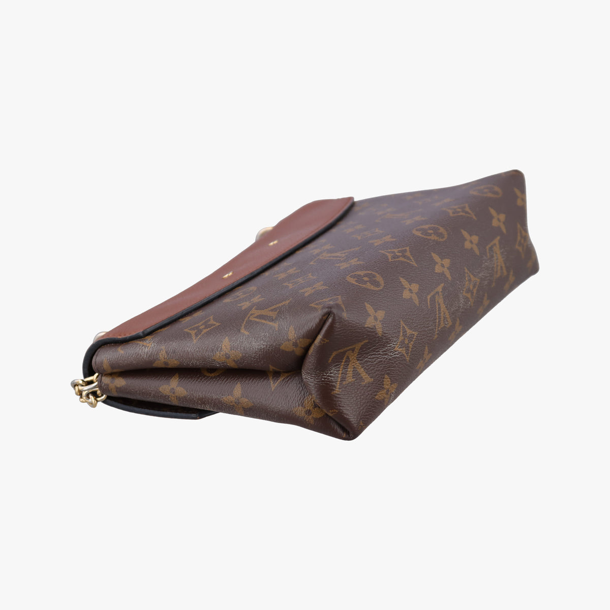 Secondhand Louis Vuitton SAINT PLACIDE brown×Brown Monogram Canvas×calf leather M43486 shoulderbag | stylenewstar