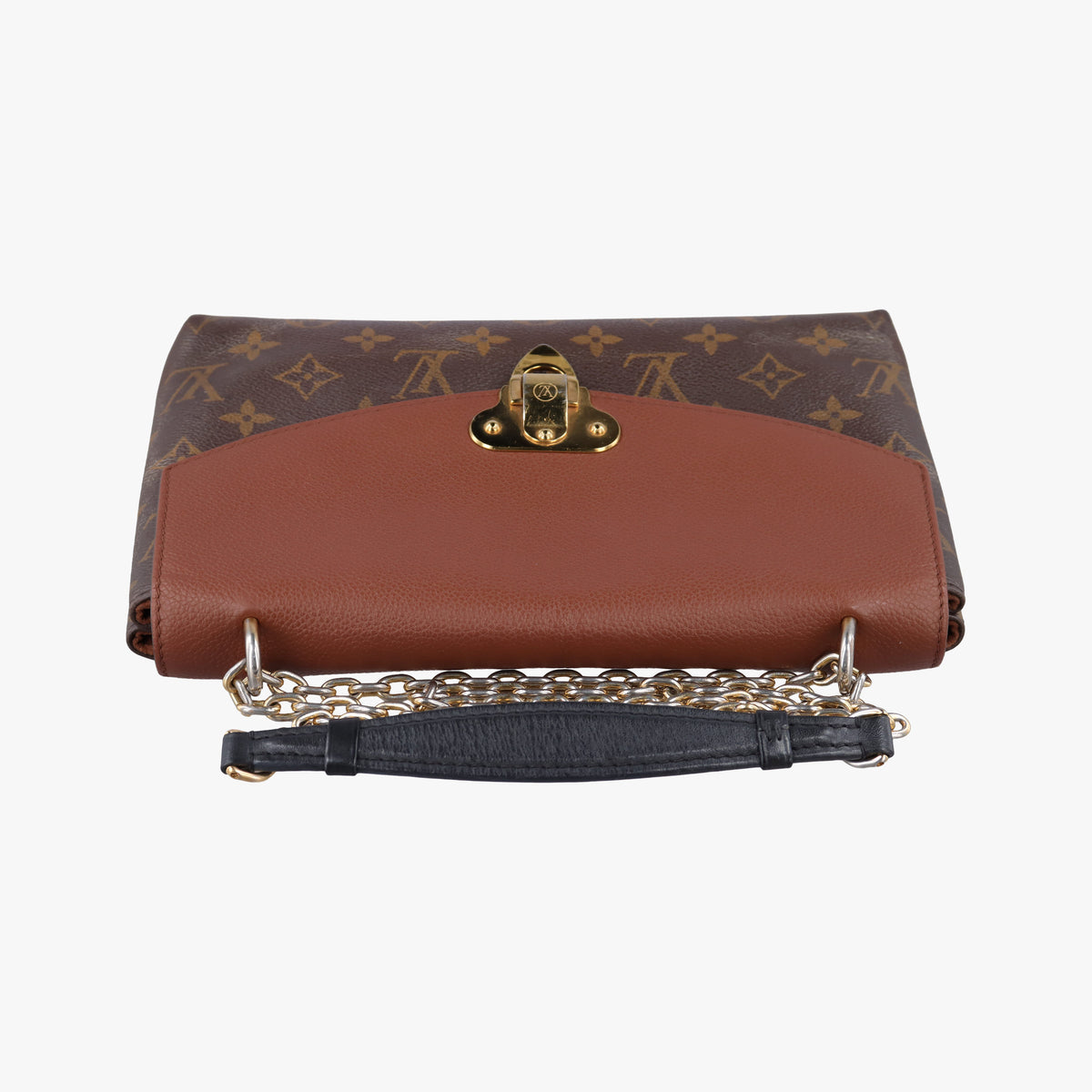 Secondhand Louis Vuitton SAINT PLACIDE brown×Brown Monogram Canvas×calf leather M43486 shoulderbag | stylenewstar