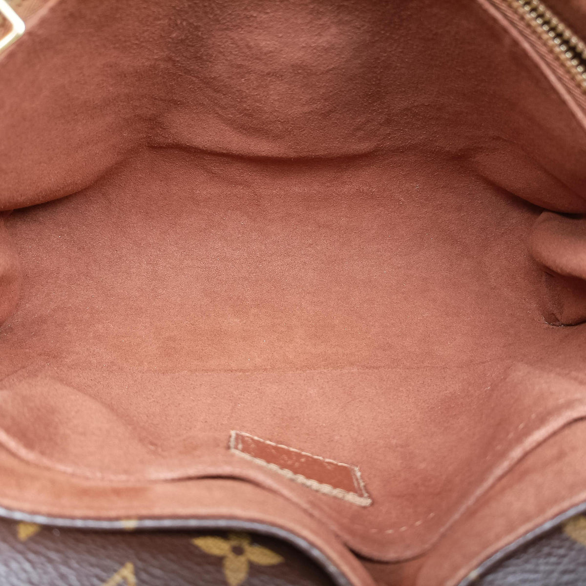 Secondhand Louis Vuitton SAINT PLACIDE brown×Brown Monogram Canvas×calf leather M43486 shoulderbag | stylenewstar