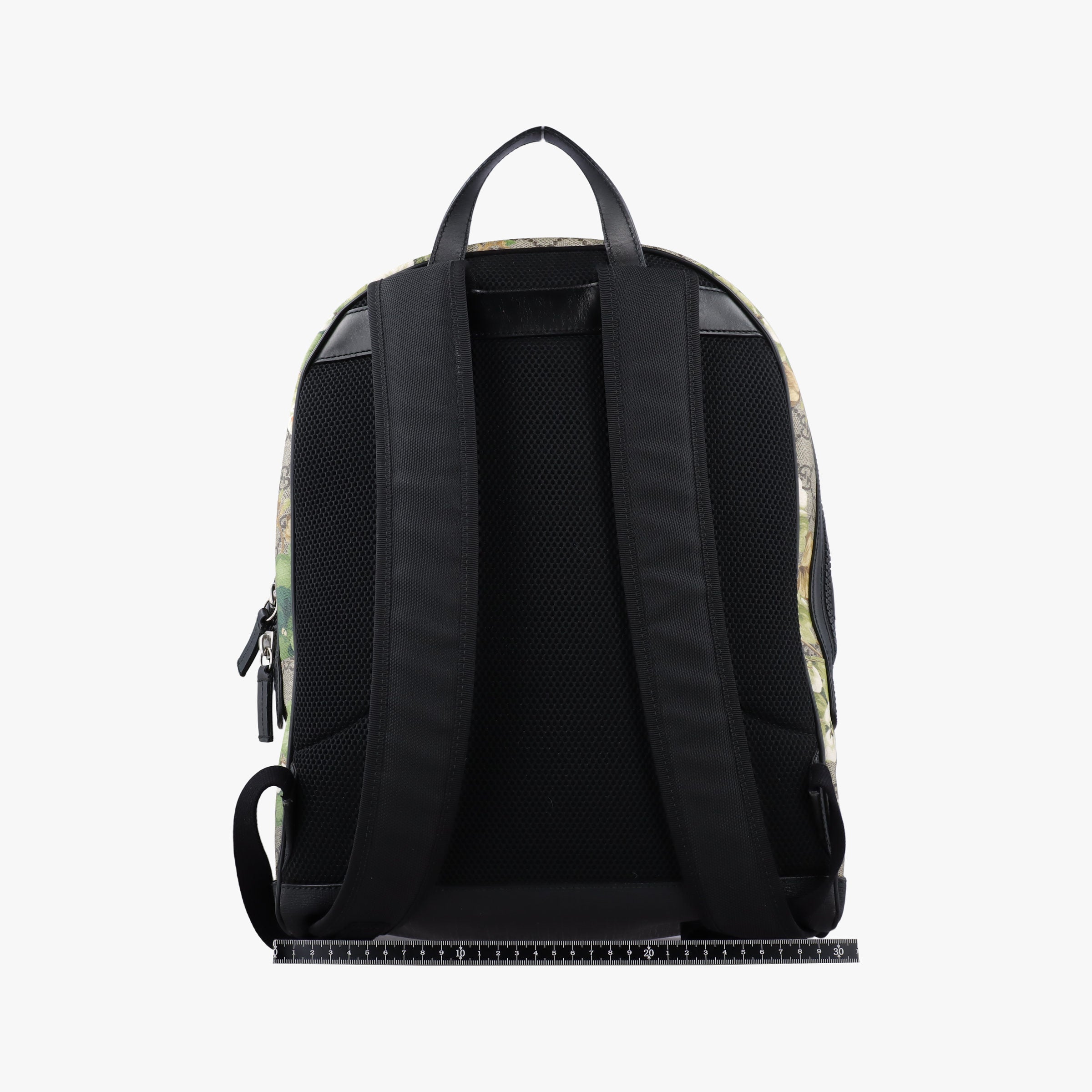 Pre-owned Gucci GG Blooms Black×Beige×Multi PVC coated canvas×Leather 406370 backpack/rucksack | stylenewstar