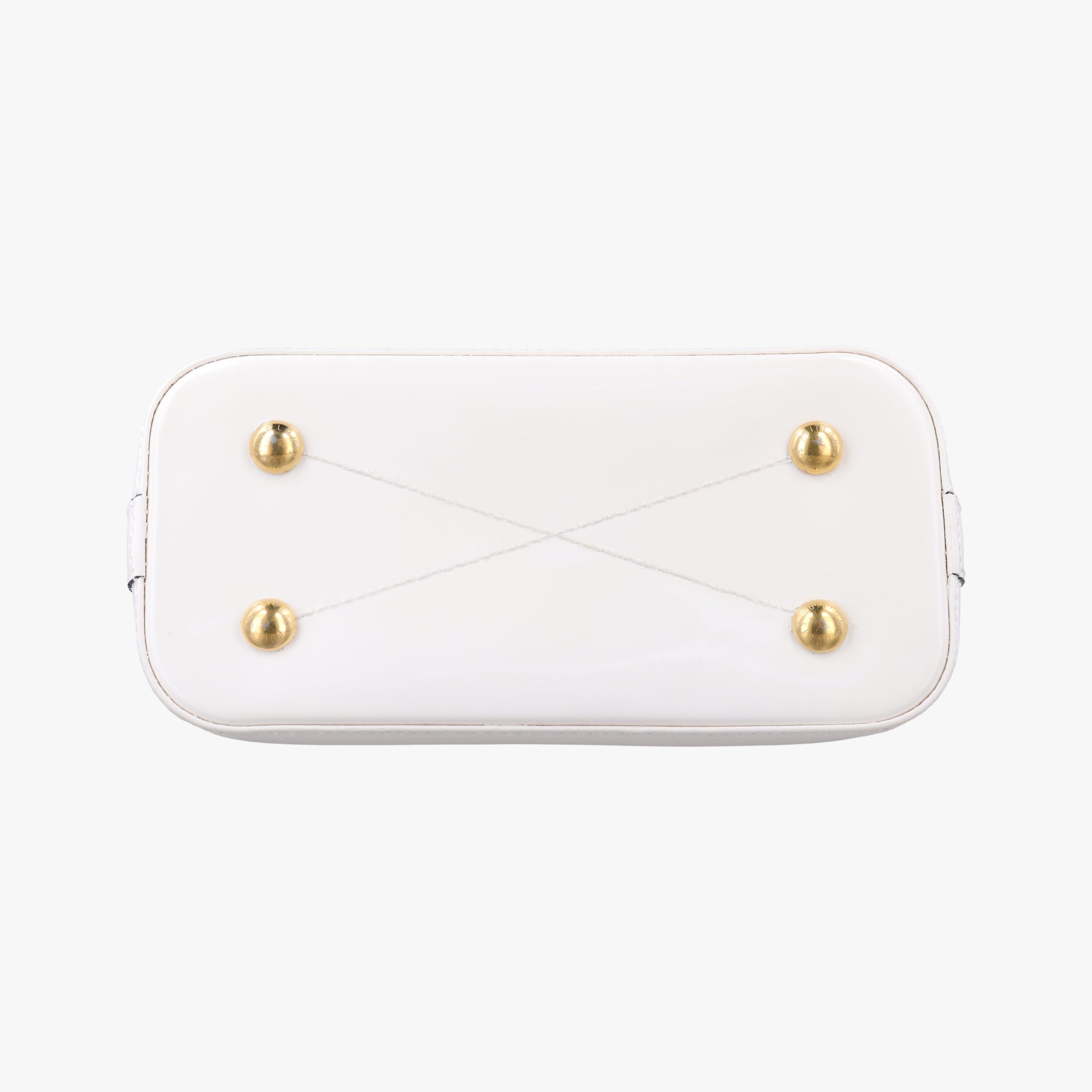 Pre-owned Louis Vuitton Alma BB White Vernis M51904 shoulderbag | stylenewstar
