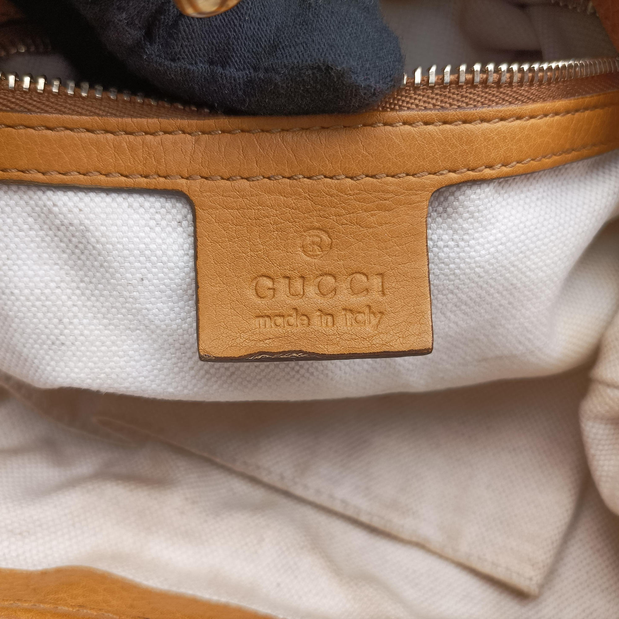 Pre-owned Gucci Jackie Flora Hobo beige×orange Canvas×Leather 277520 shoulderbag | stylenewstar