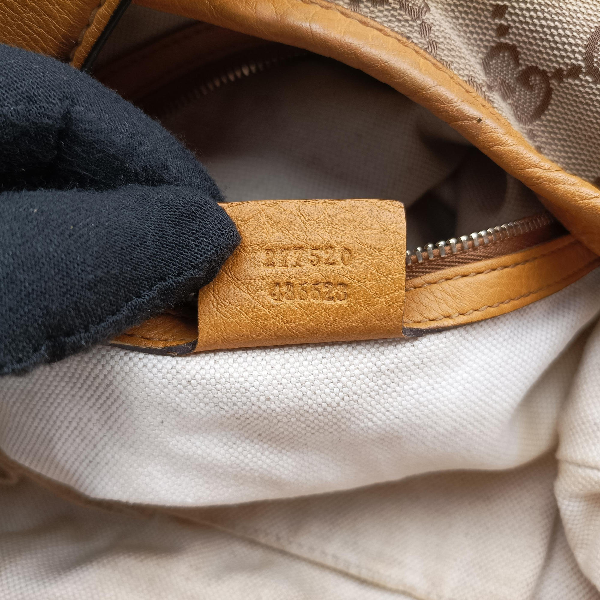 Pre-owned Gucci Jackie Flora Hobo beige×orange Canvas×Leather 277520 shoulderbag | stylenewstar