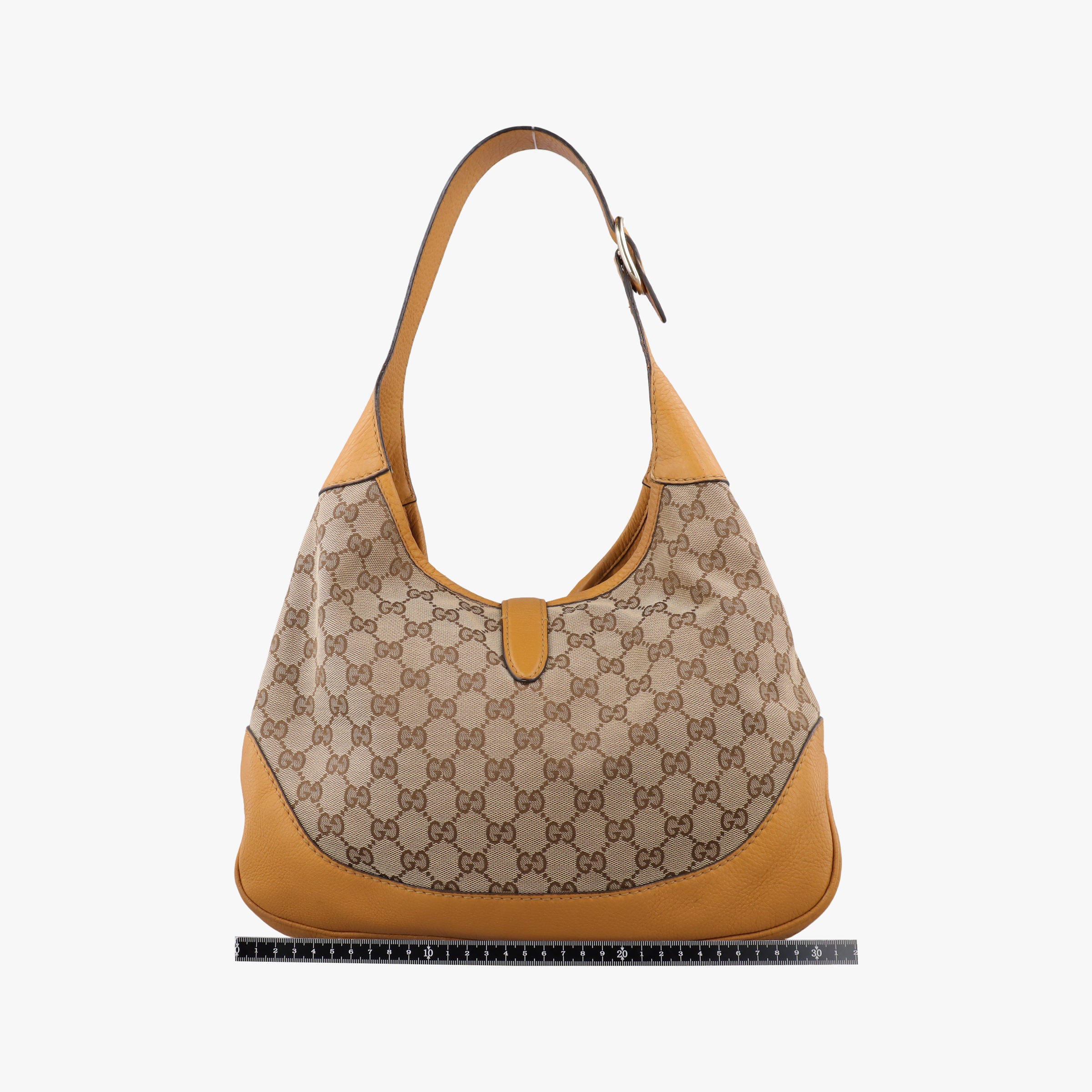 Pre-owned Gucci Jackie Flora Hobo beige×orange Canvas×Leather 277520 shoulderbag | stylenewstar