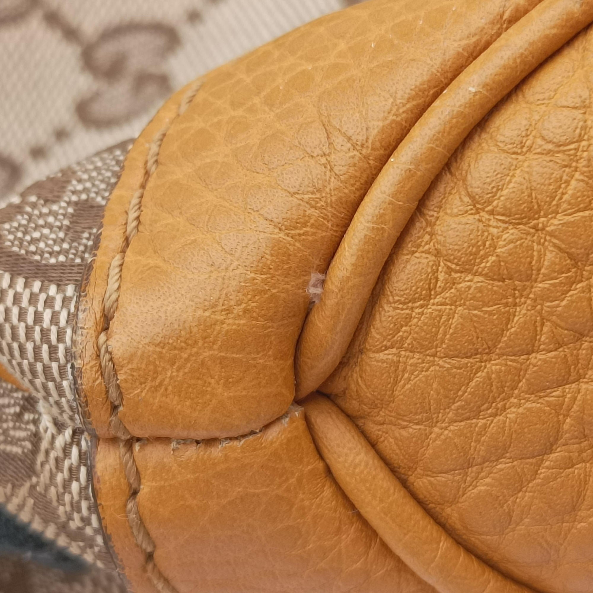 Pre-owned Gucci Jackie Flora Hobo beige×orange Canvas×Leather 277520 shoulderbag | stylenewstar