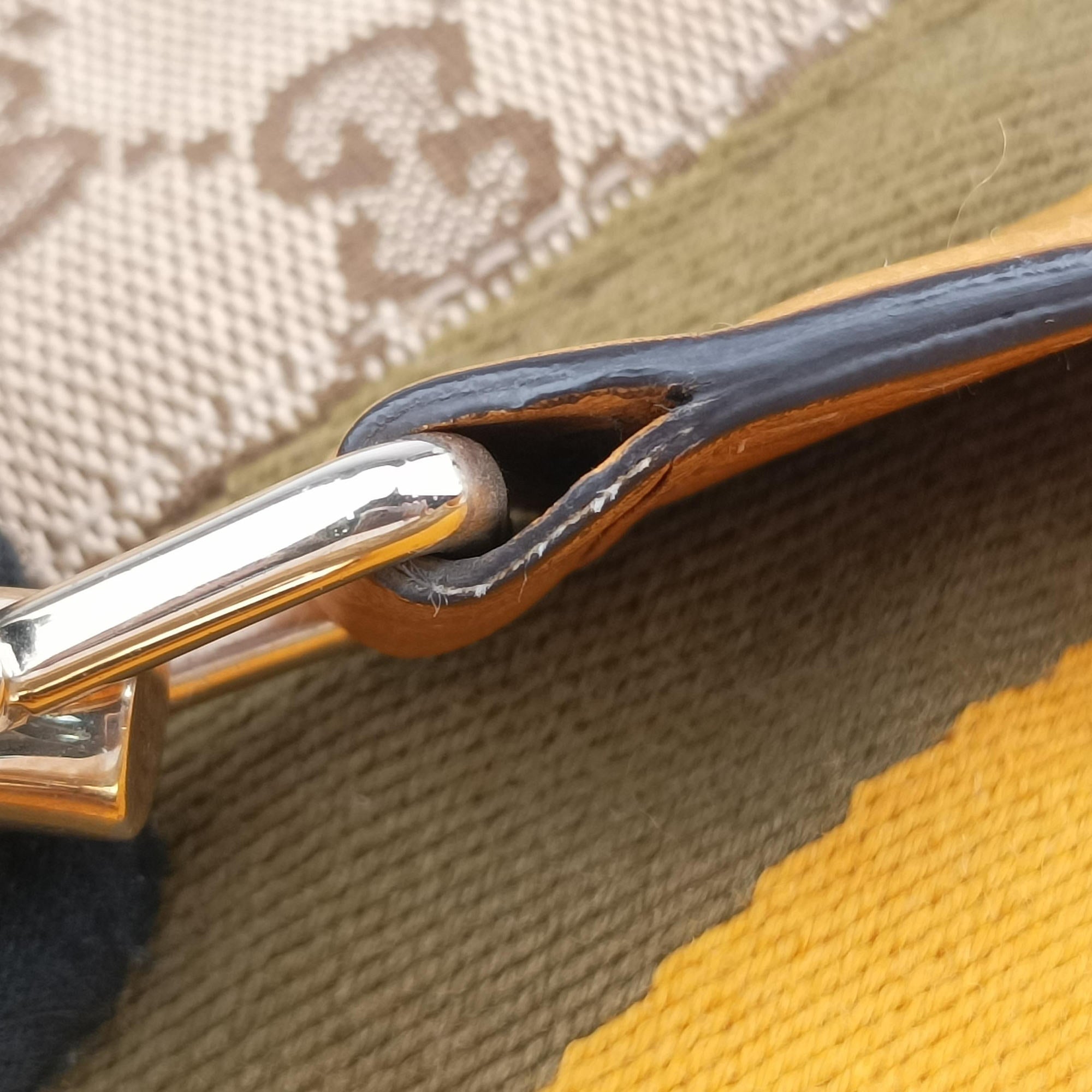 Pre-owned Gucci Jackie Flora Hobo beige×orange Canvas×Leather 277520 shoulderbag | stylenewstar