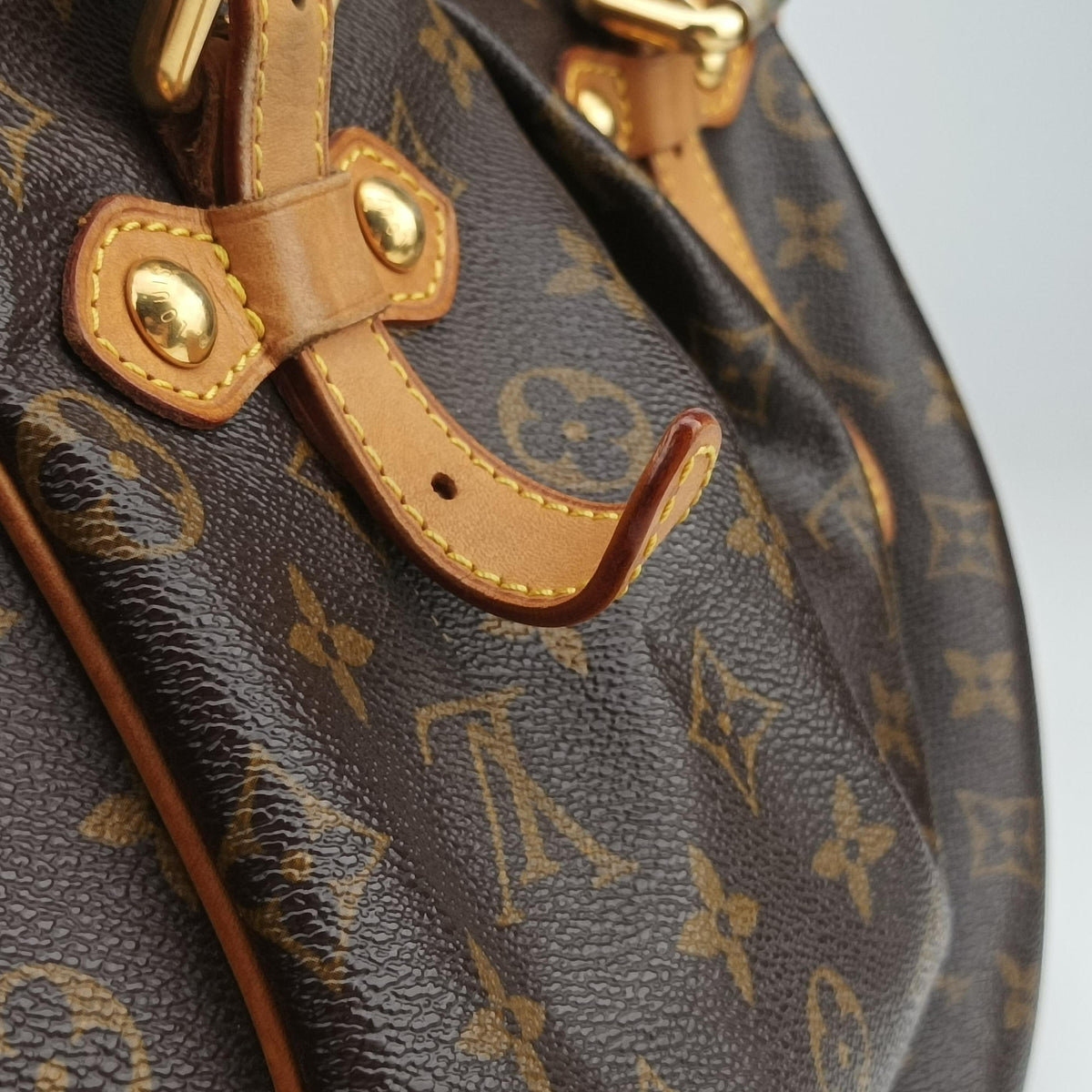 Secondhand Louis Vuitton TIVOLI GM Brown Monogram Canvas M40144 handbag | stylenewstar