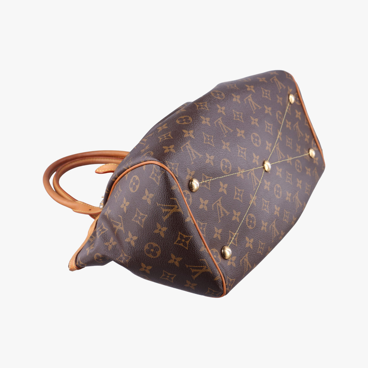Secondhand Louis Vuitton TIVOLI GM Brown Monogram Canvas M40144 handbag | stylenewstar