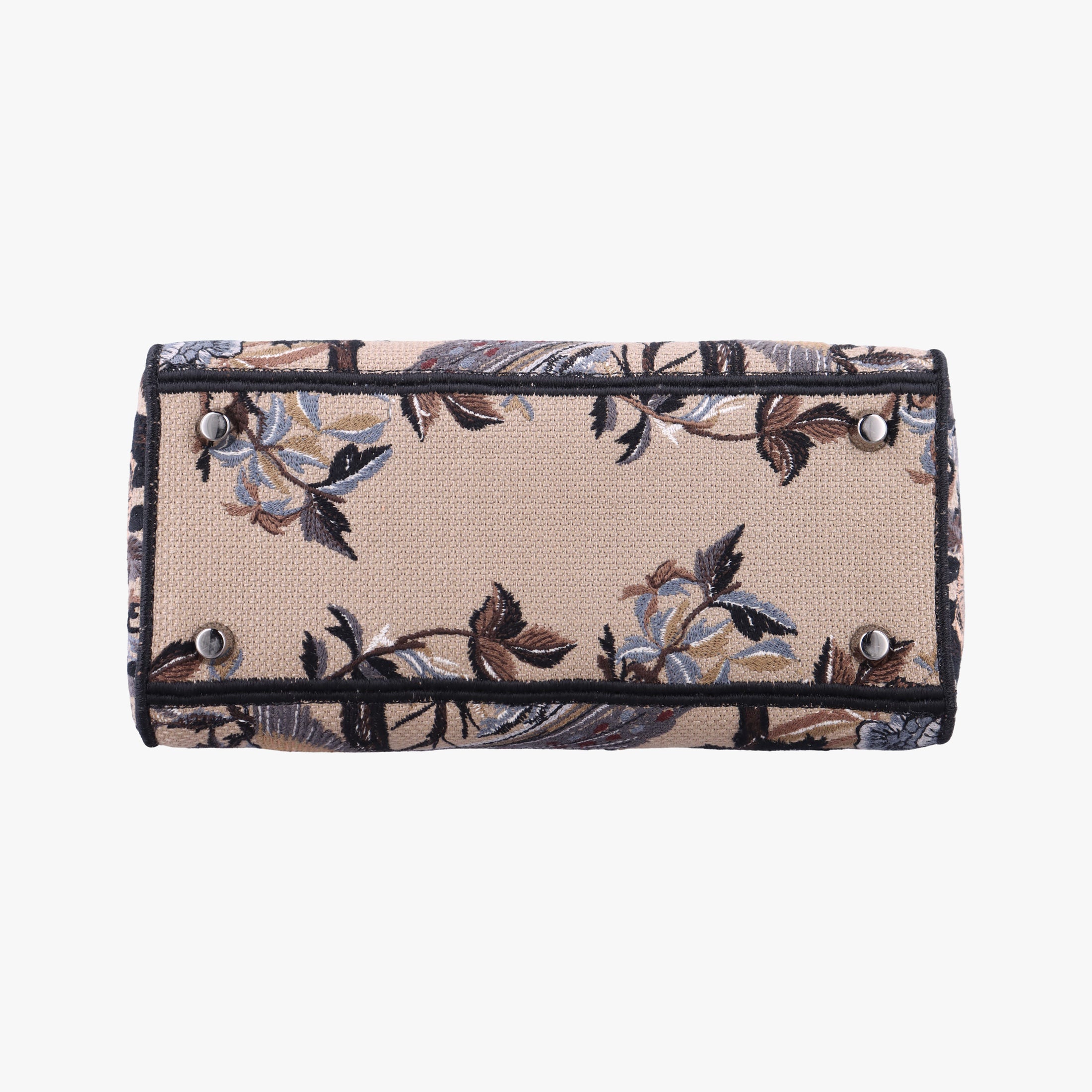Pre-owned Christian Dior D-Lite Medium Royaume Multicolor Jacquard  shoulderbag | stylenewstar