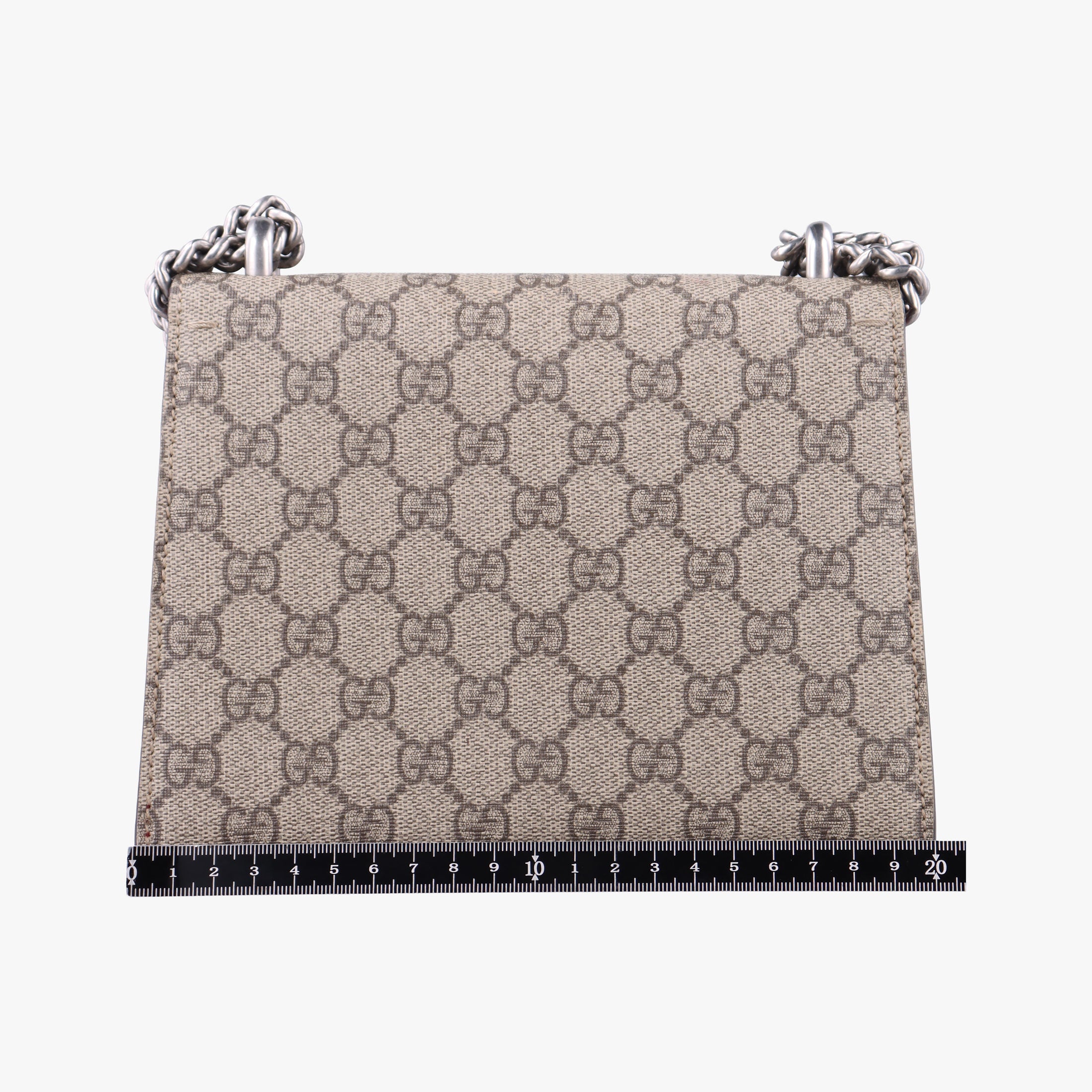 Pre-owned Gucci Dionysus beige×red PVC coated canvas × suede 421970 shoulderbag | stylenewstar