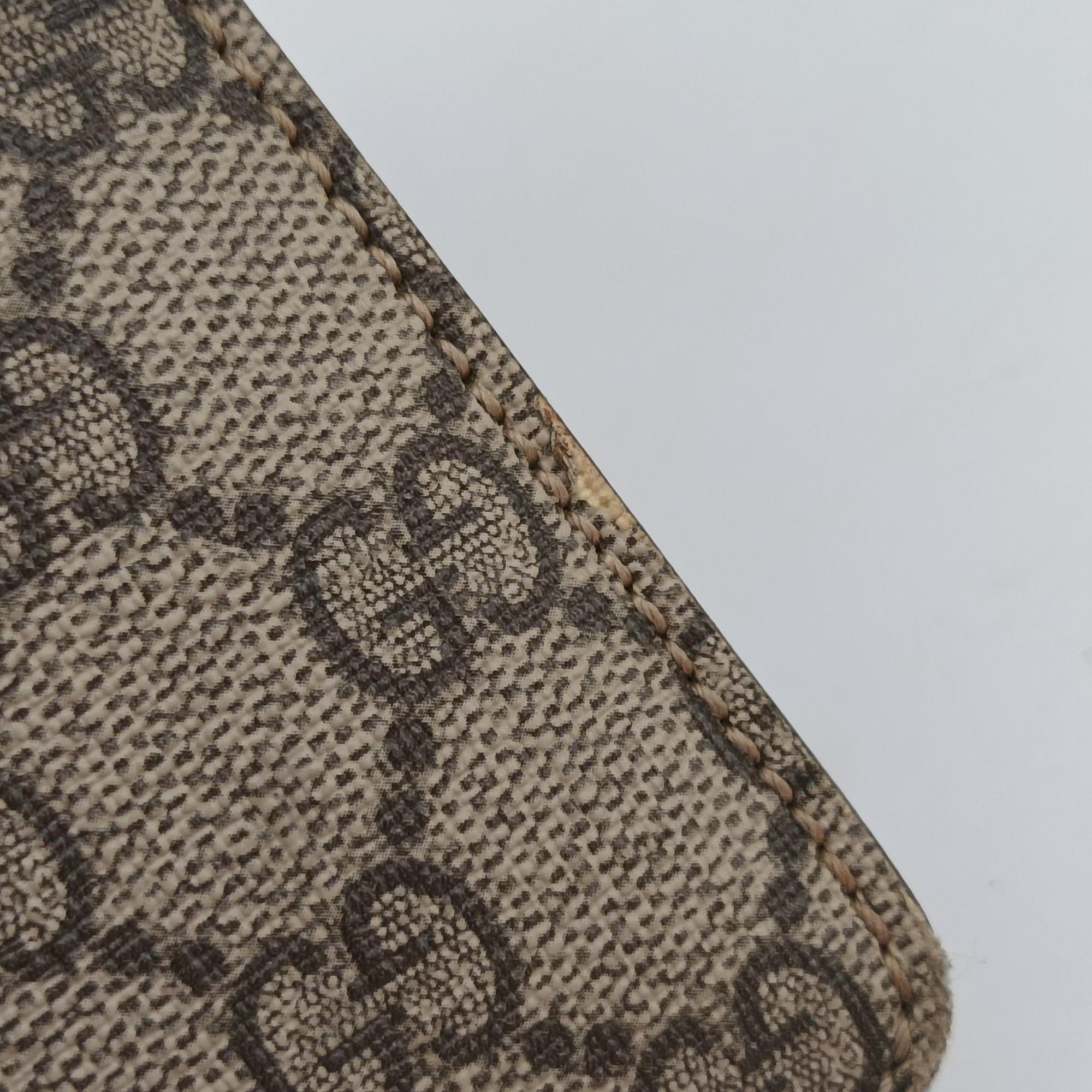 Pre-owned Gucci Dionysus beige×red PVC coated canvas × suede 421970 shoulderbag | stylenewstar