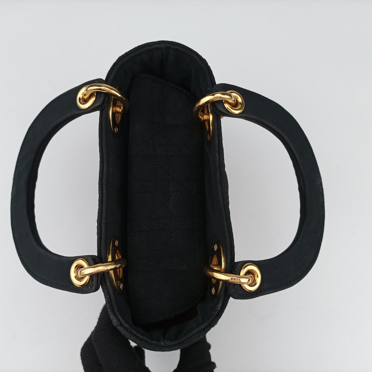 Pre-owned Christian Dior Lady Dior Black Nylon  handbag | stylenewstar
