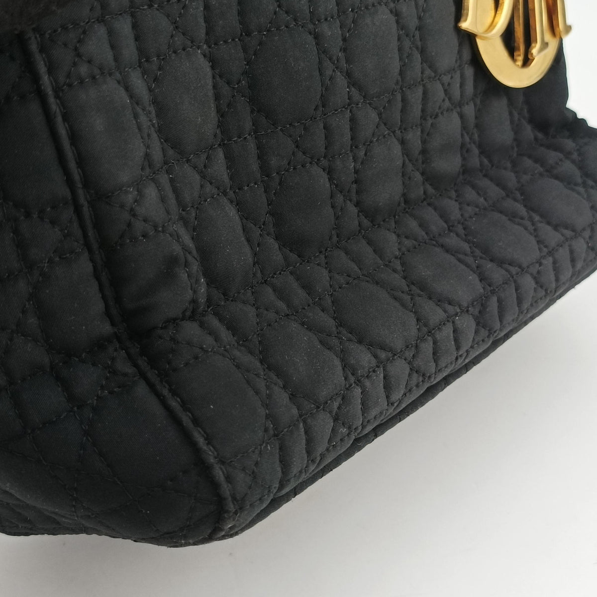 Pre-owned Christian Dior Lady Dior Black Nylon  handbag | stylenewstar