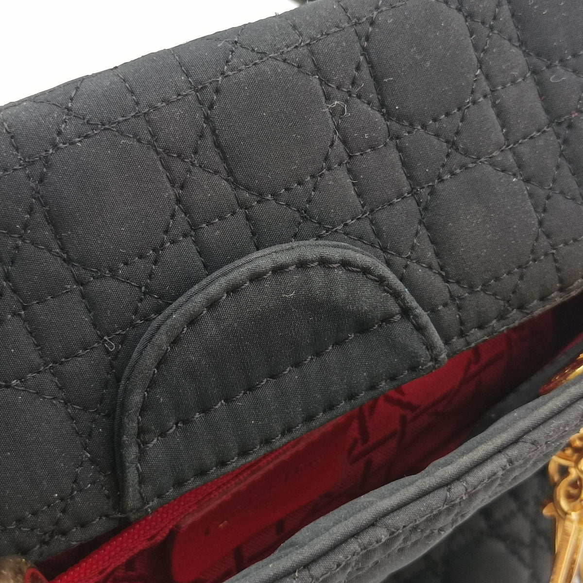 Pre-owned Christian Dior Lady Dior Black Nylon  handbag | stylenewstar