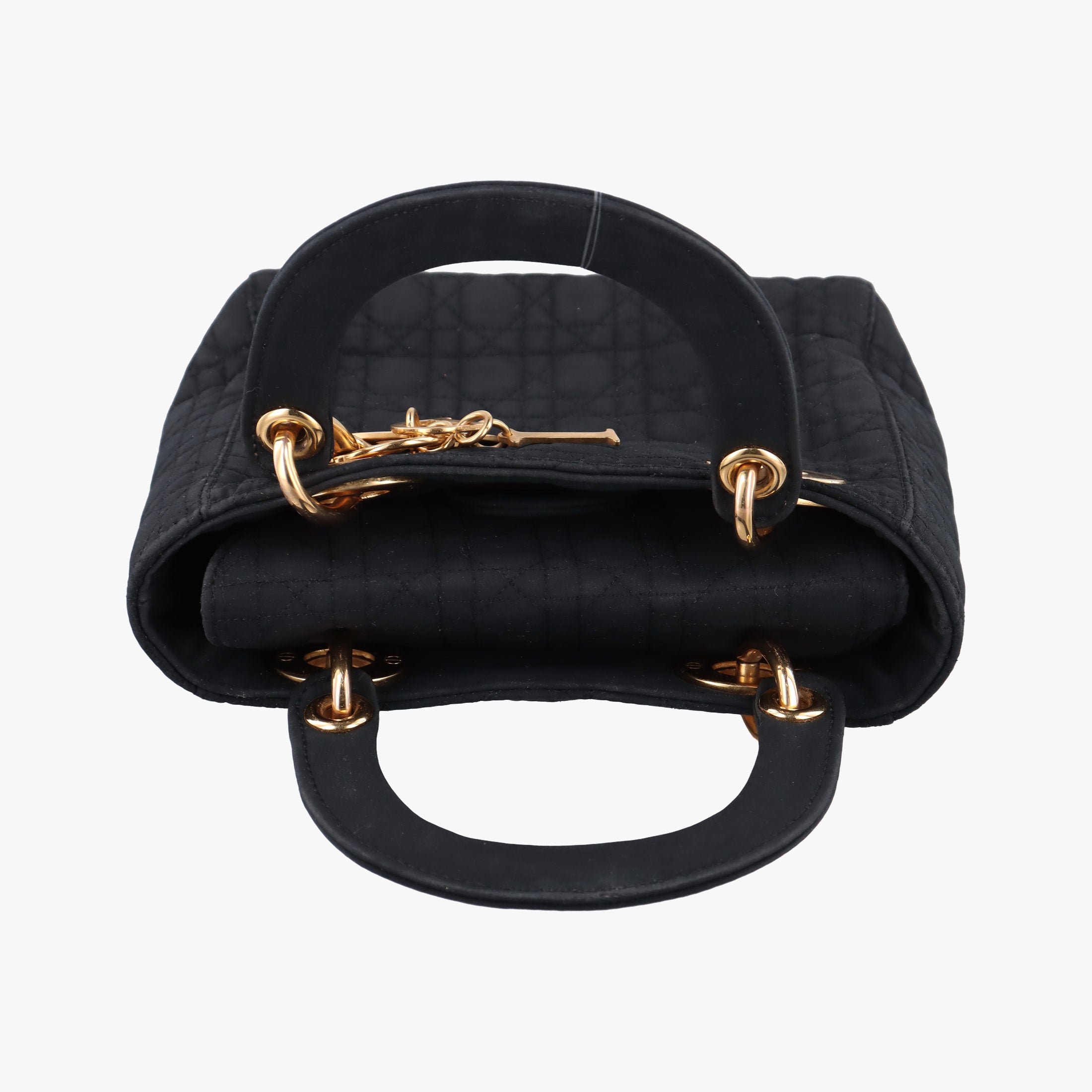 Pre-owned Christian Dior Lady Dior Black Nylon  handbag | stylenewstar