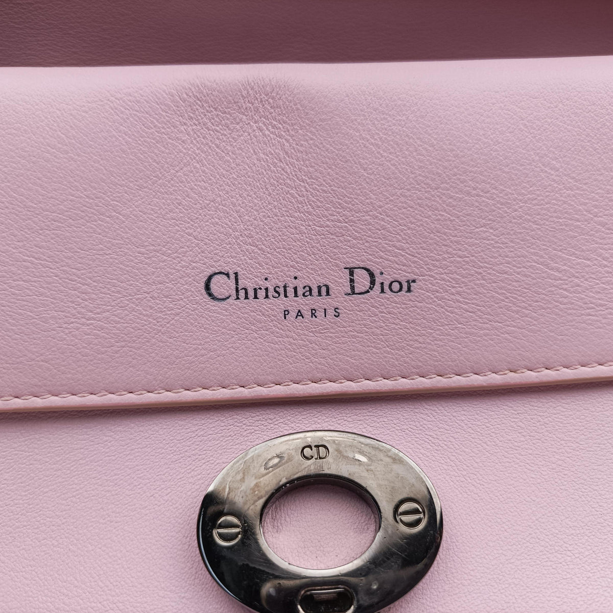 Pre-owned Christian Dior Be Dior Pink×Red Leather  shoulderbag | stylenewstar