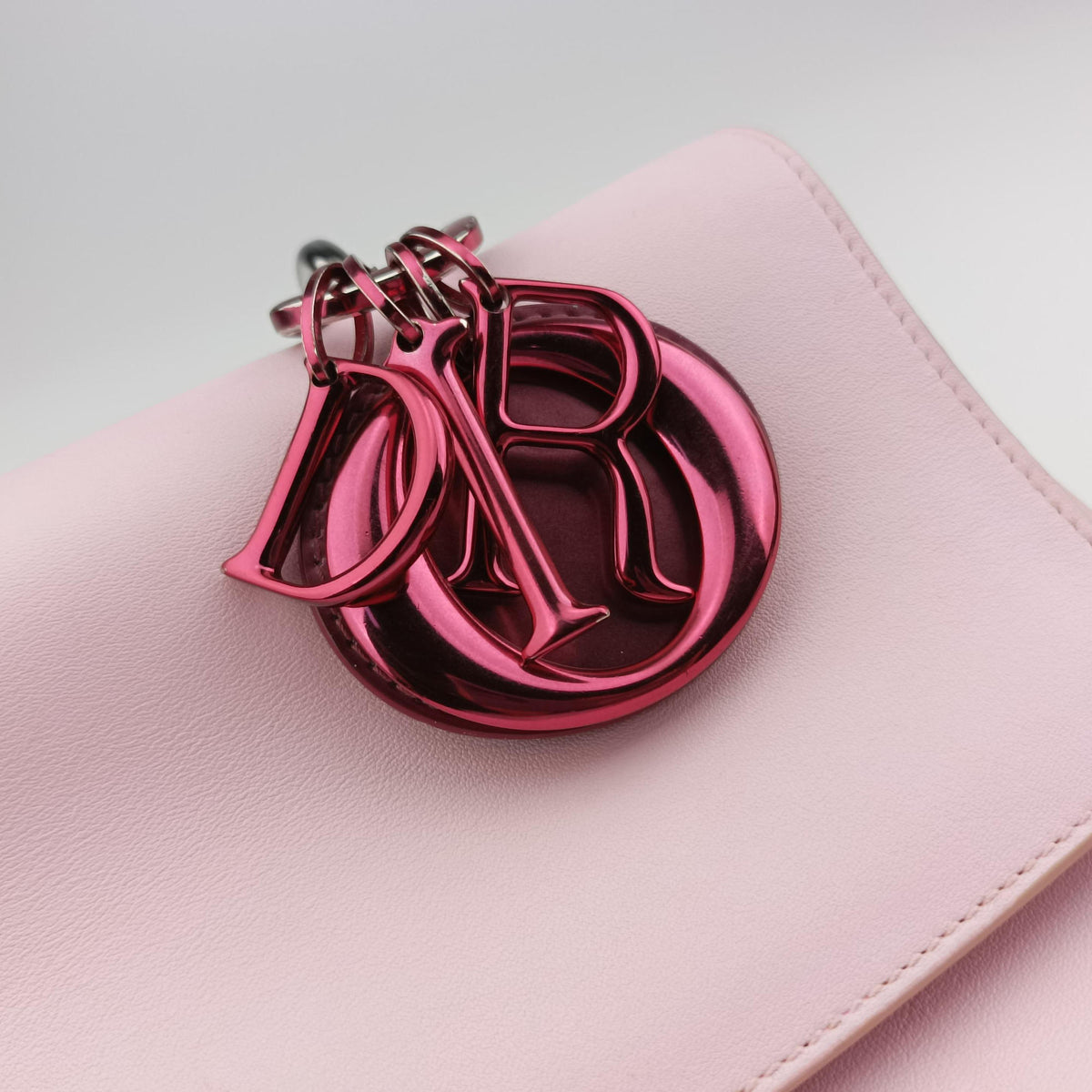 Pre-owned Christian Dior Be Dior Pink×Red Leather  shoulderbag | stylenewstar