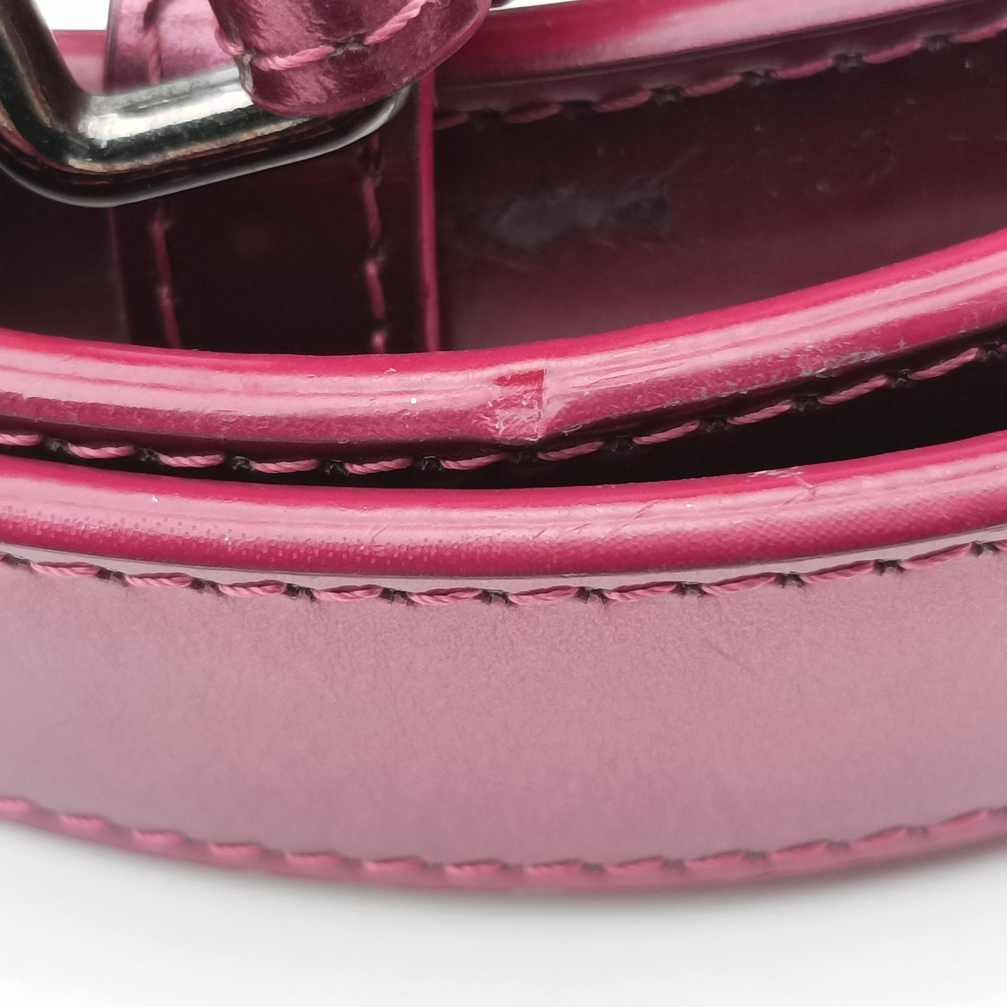 Pre-owned Christian Dior Be Dior Pink×Red Leather  shoulderbag | stylenewstar
