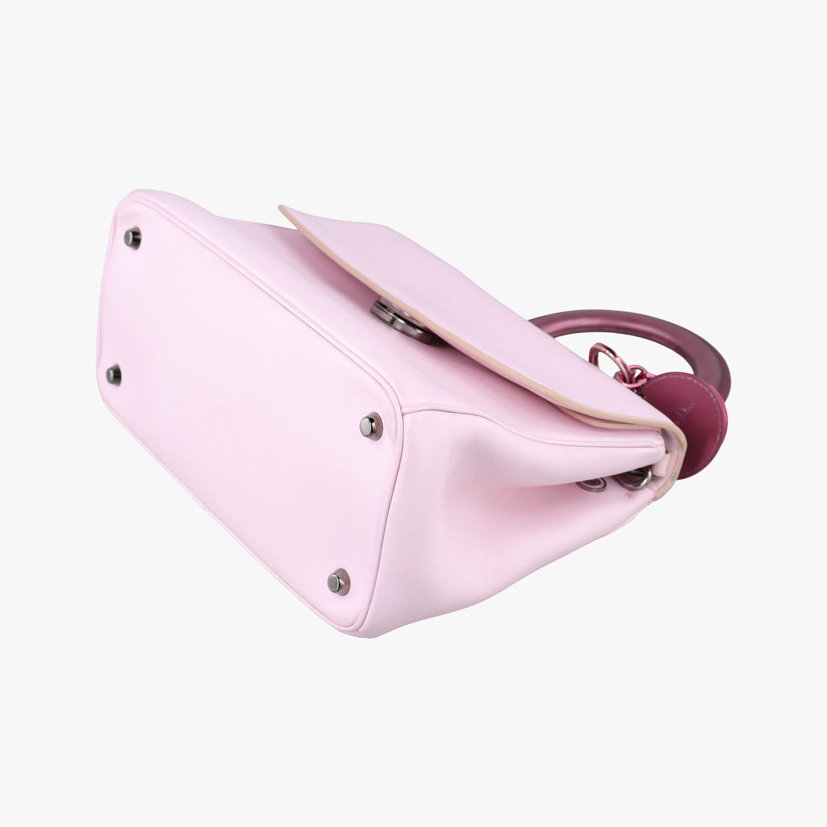 Pre-owned Christian Dior Be Dior Pink×Red Leather  shoulderbag | stylenewstar