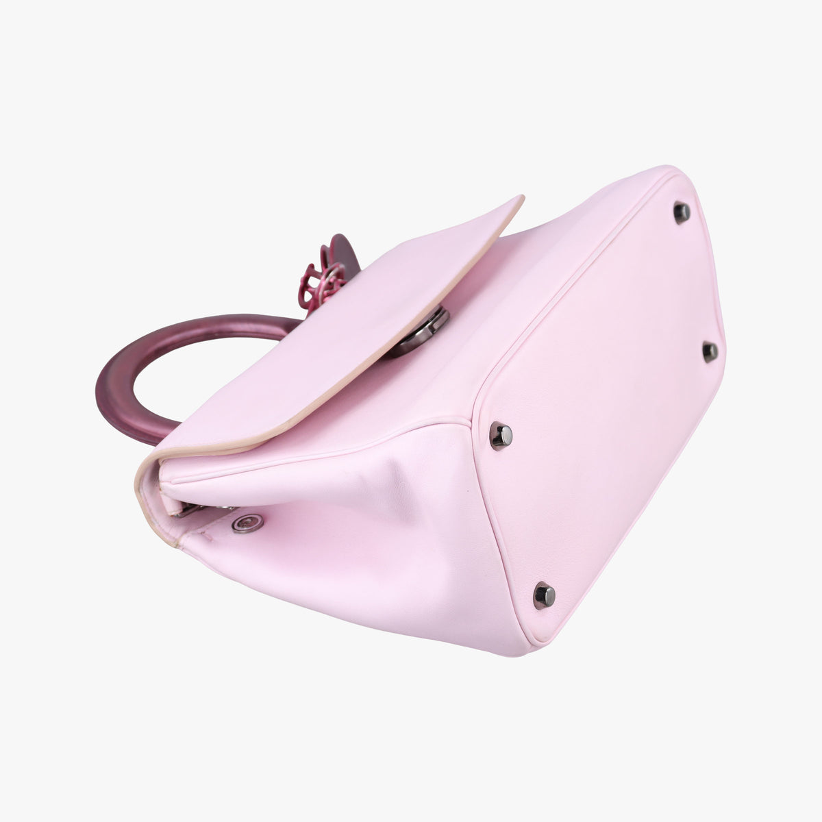Pre-owned Christian Dior Be Dior Pink×Red Leather  shoulderbag | stylenewstar