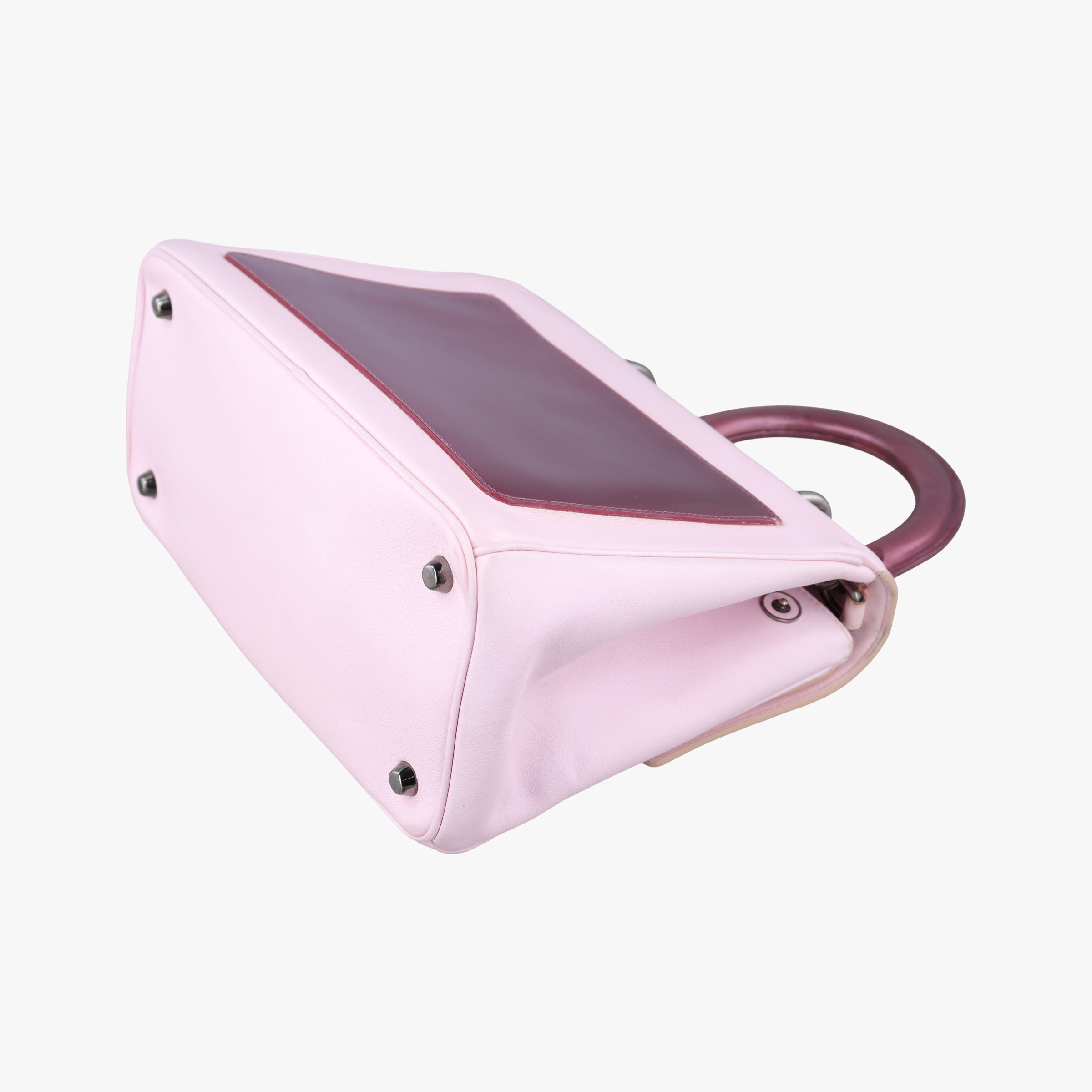 Pre-owned Christian Dior Be Dior Pink×Red Leather  shoulderbag | stylenewstar