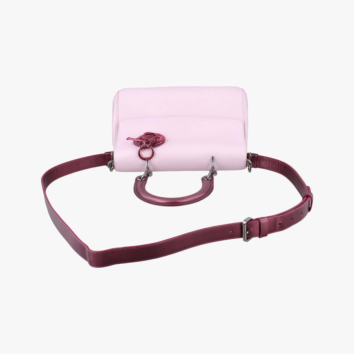 Pre-owned Christian Dior Be Dior Pink×Red Leather  shoulderbag | stylenewstar